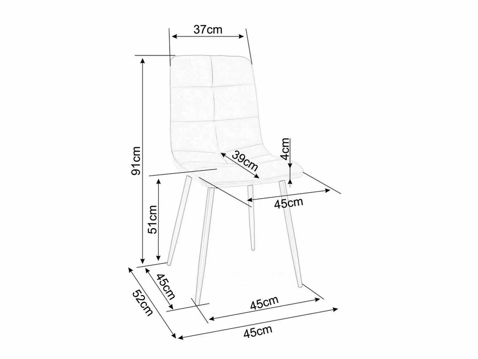 Stol Detroit 748 (Beige)
