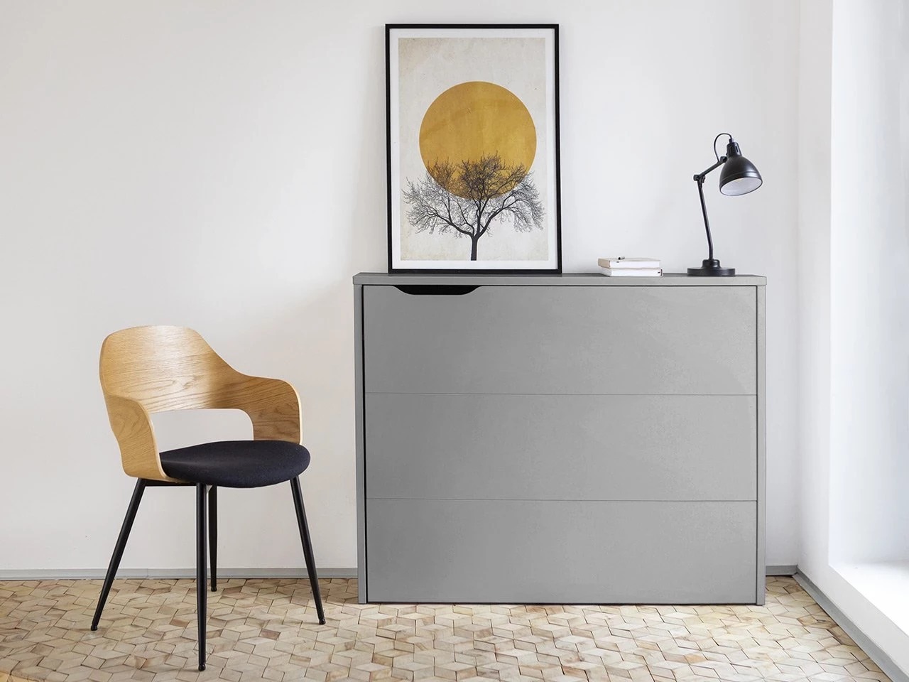 Hjørneskrivebord Concept Pro Lenart Levfere 101 (Grå)