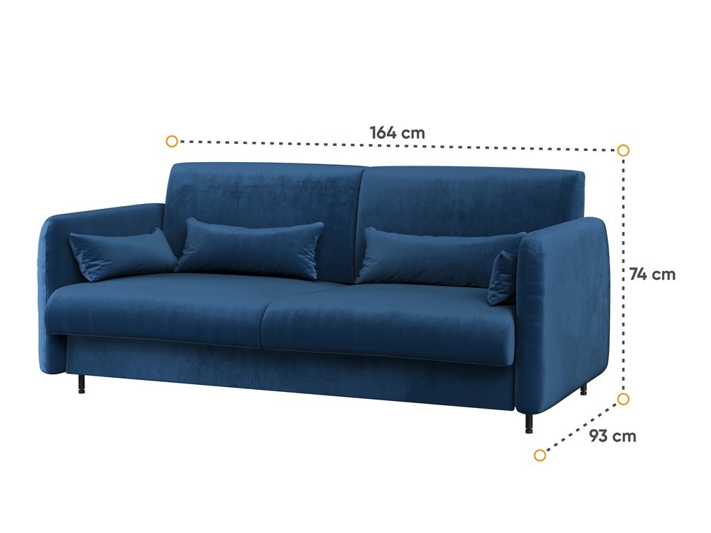 Møbelsæt Concept Pro Lenart VI (Glansfuld hvid + Hvid + Blå)