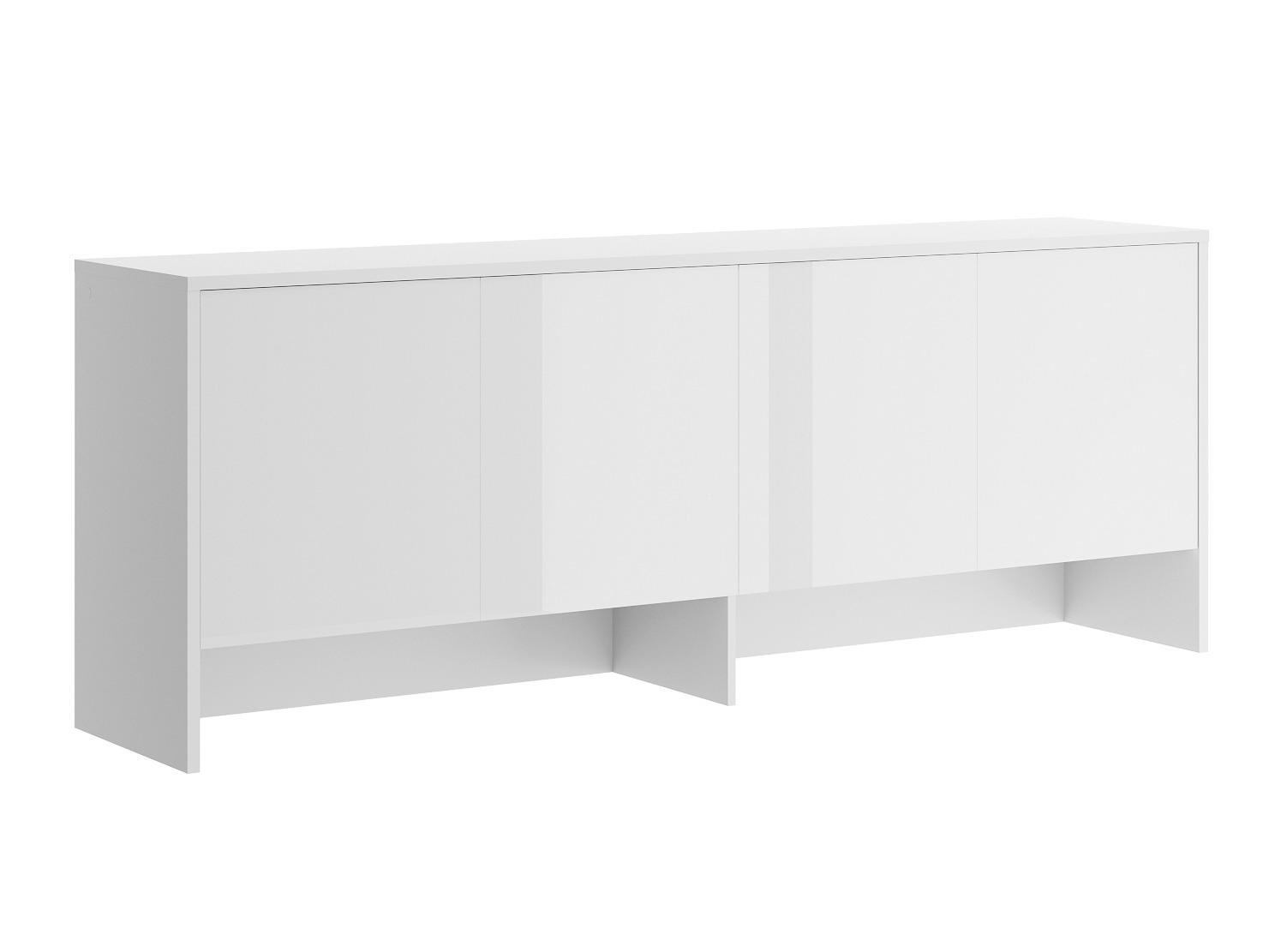 Skænk Concept Pro Lenart IV (Hvid + Glansfuld hvid)