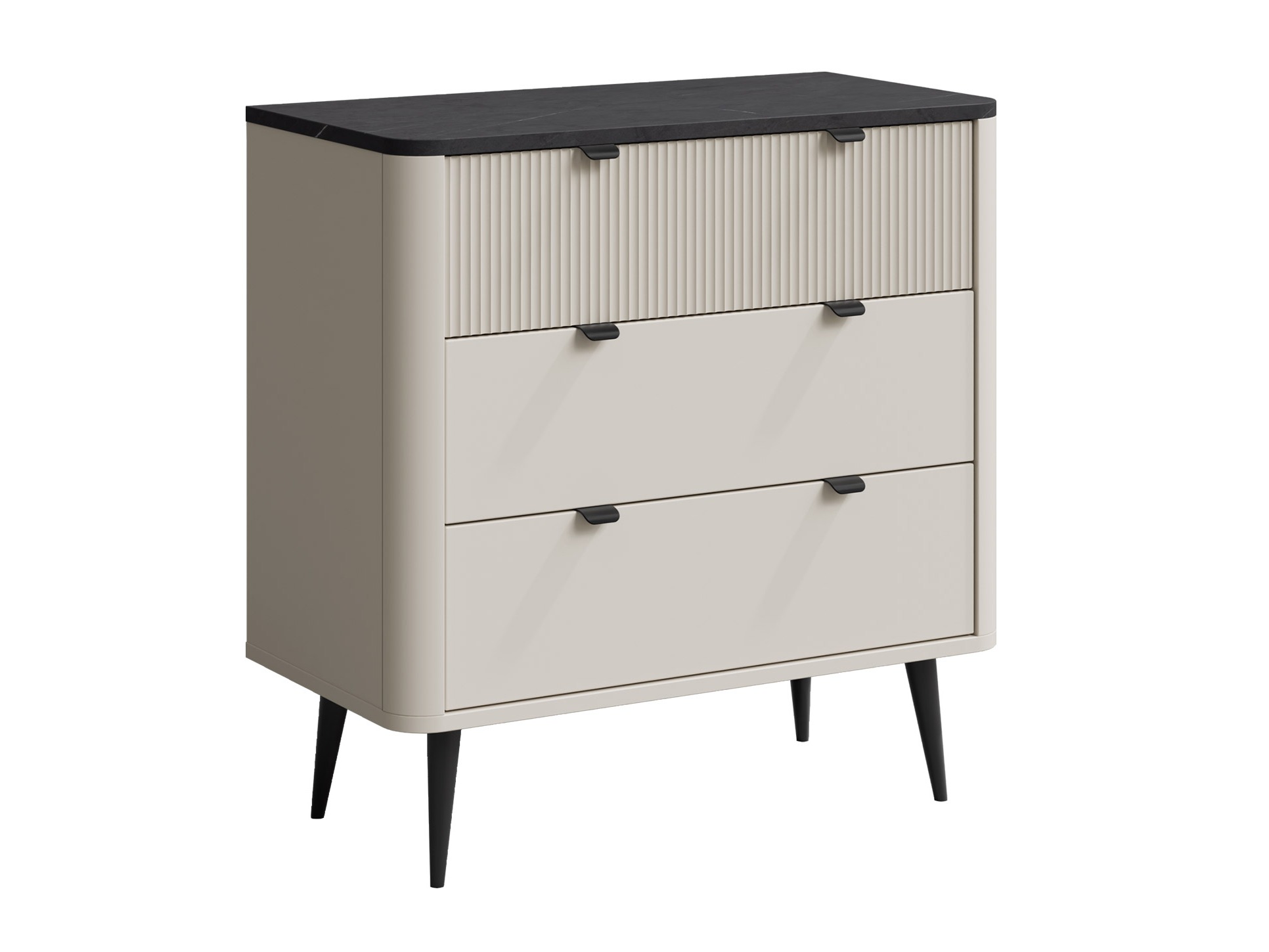 Kommode Lufela 110 (Kashmir + Grå marmor)