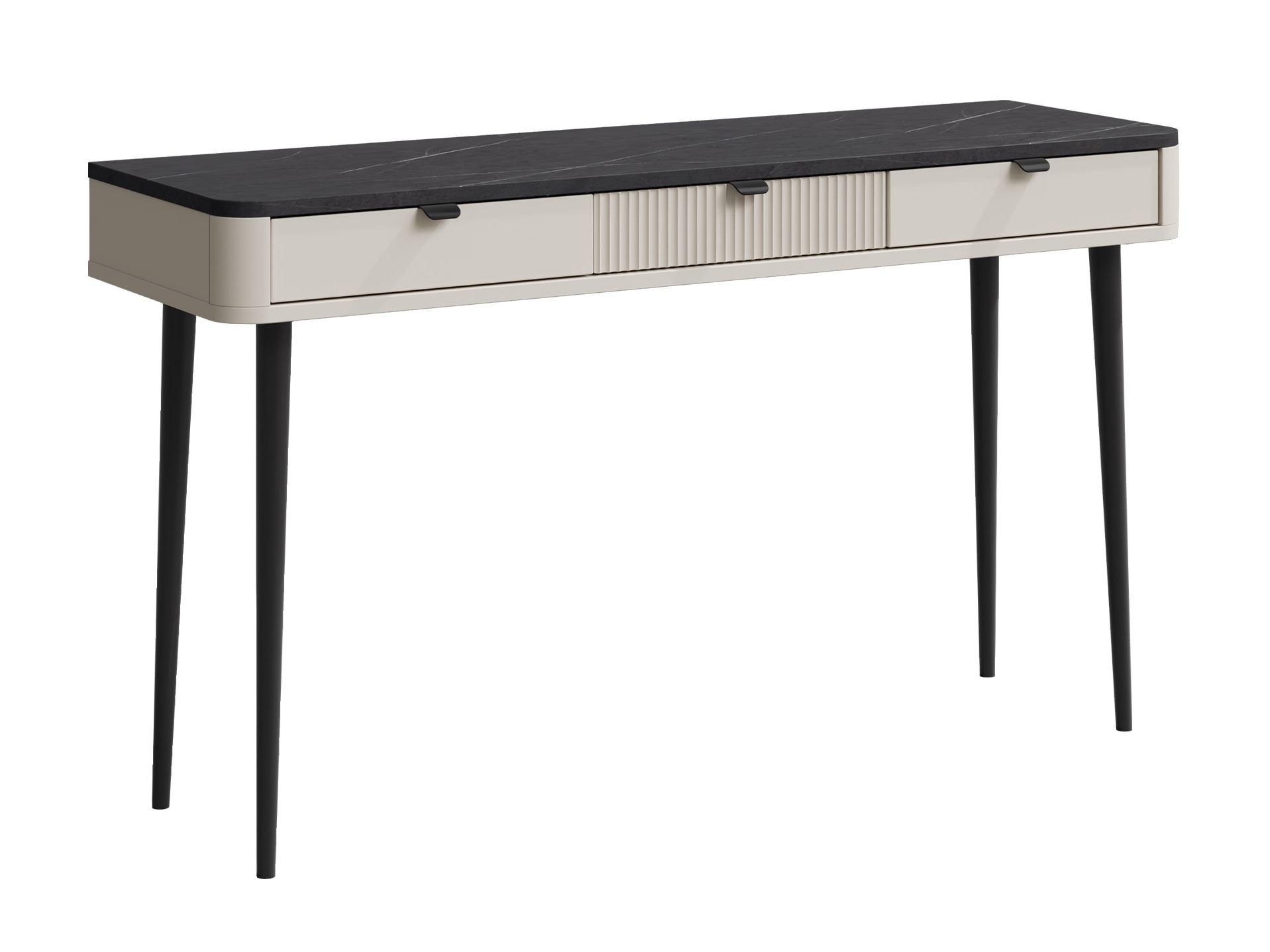 Skrivebord Lufela 114 (Kashmir + Grå marmor)