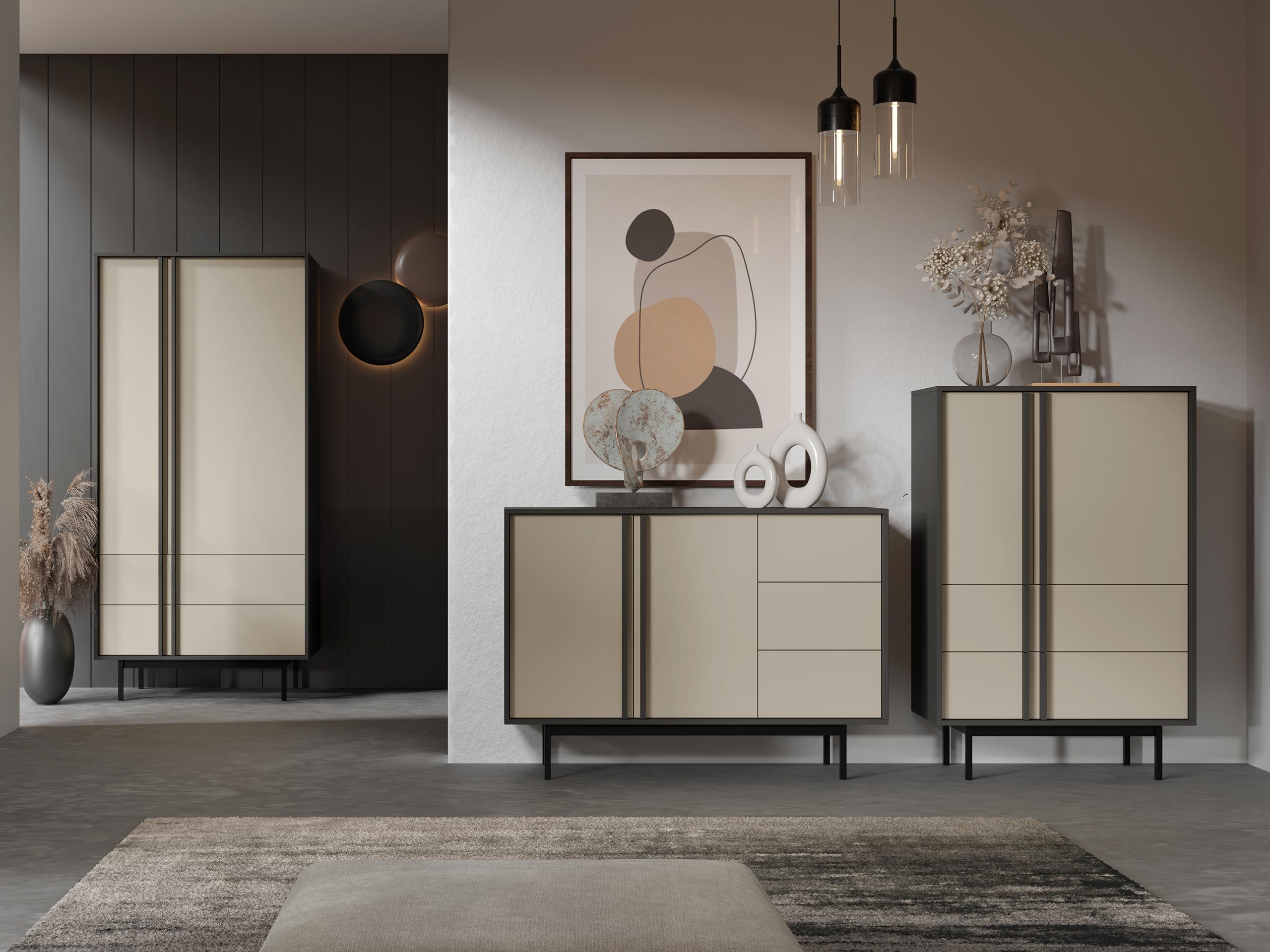 Stuemøbelsæt Levali 116 (Beige)