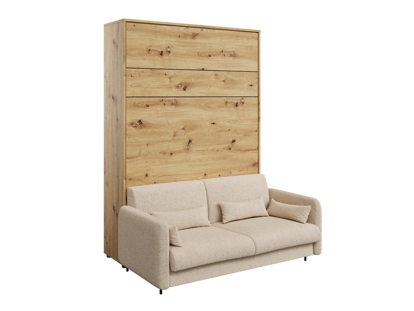 Vægseng Concept Pro Lenart Levfere 138 (Artisan eg + Beige)