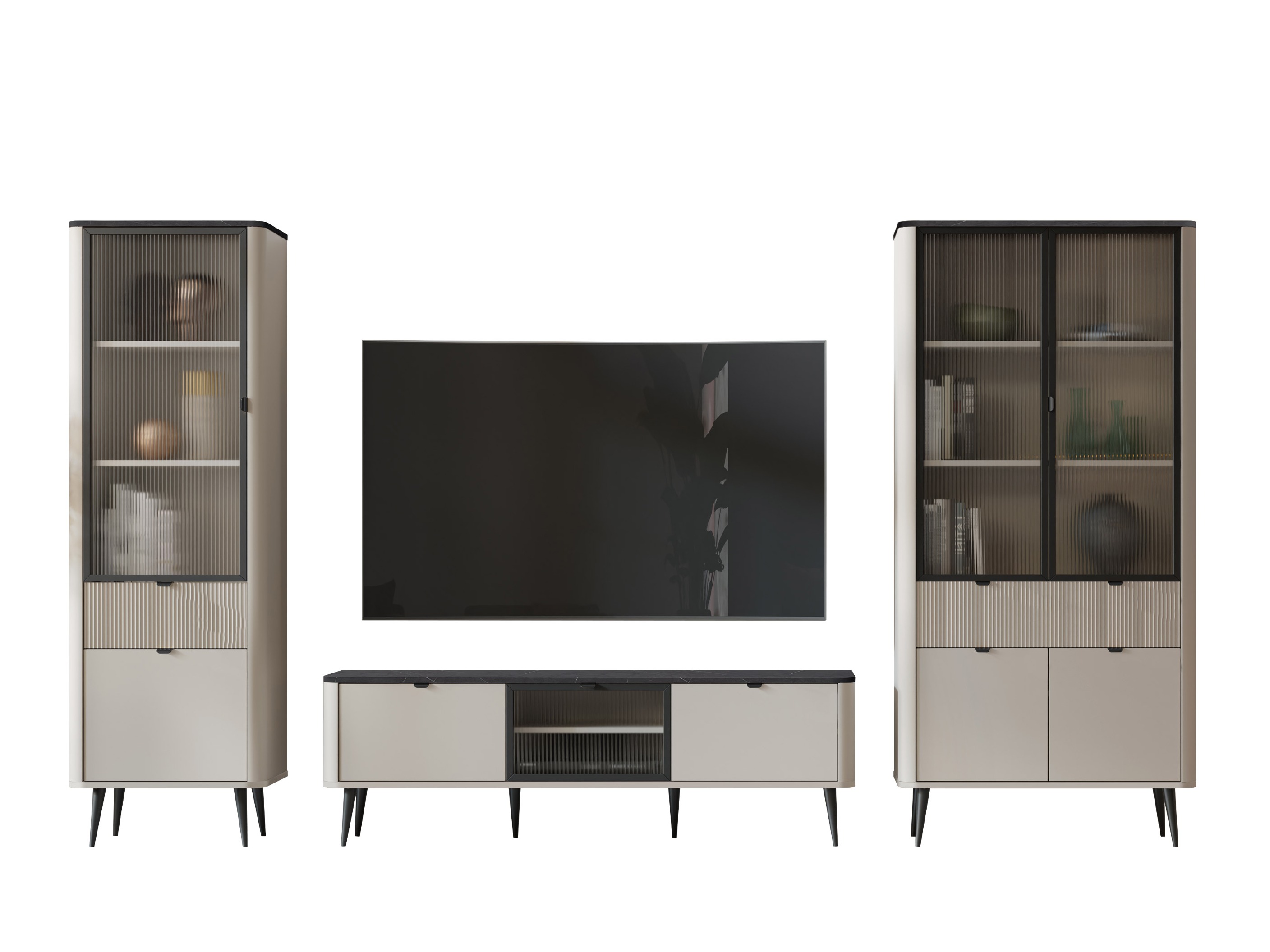 Stuemøbelsæt Lufela 121 (Kashmir + Grå marmor)