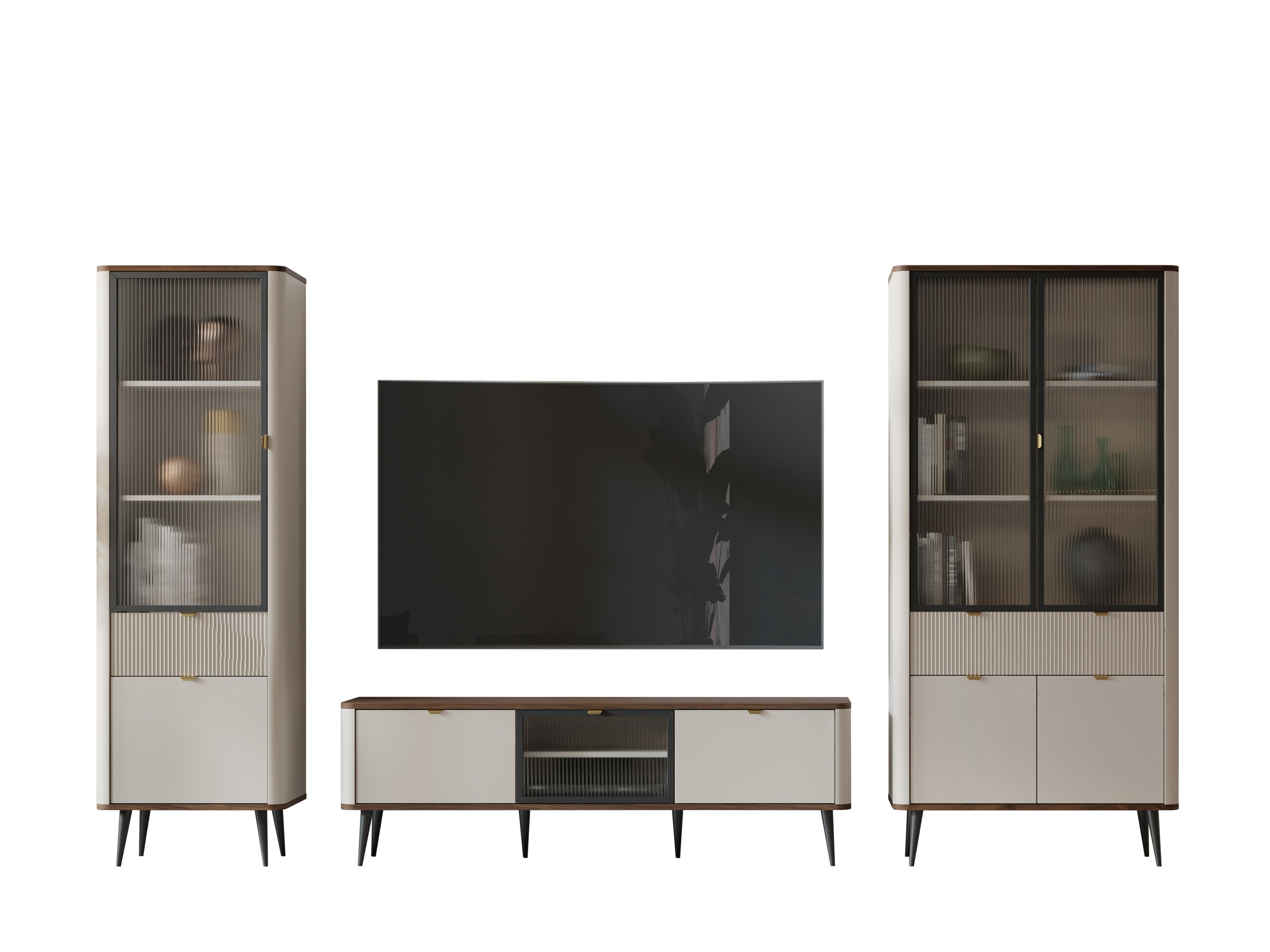 Stuemøbelsæt Lufela 121 (Kashmir + Valnød)