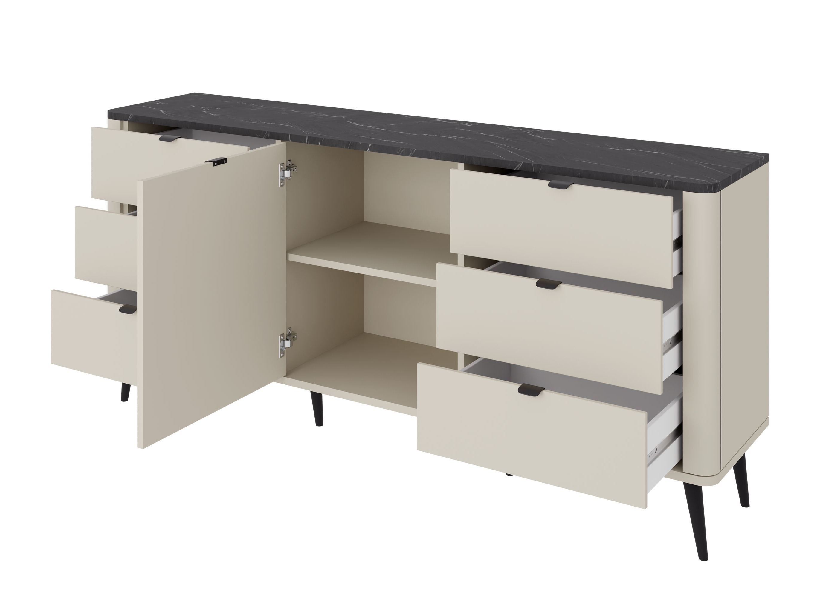 Stuemøbelsæt Lufela 122 (Kashmir + Grå marmor)