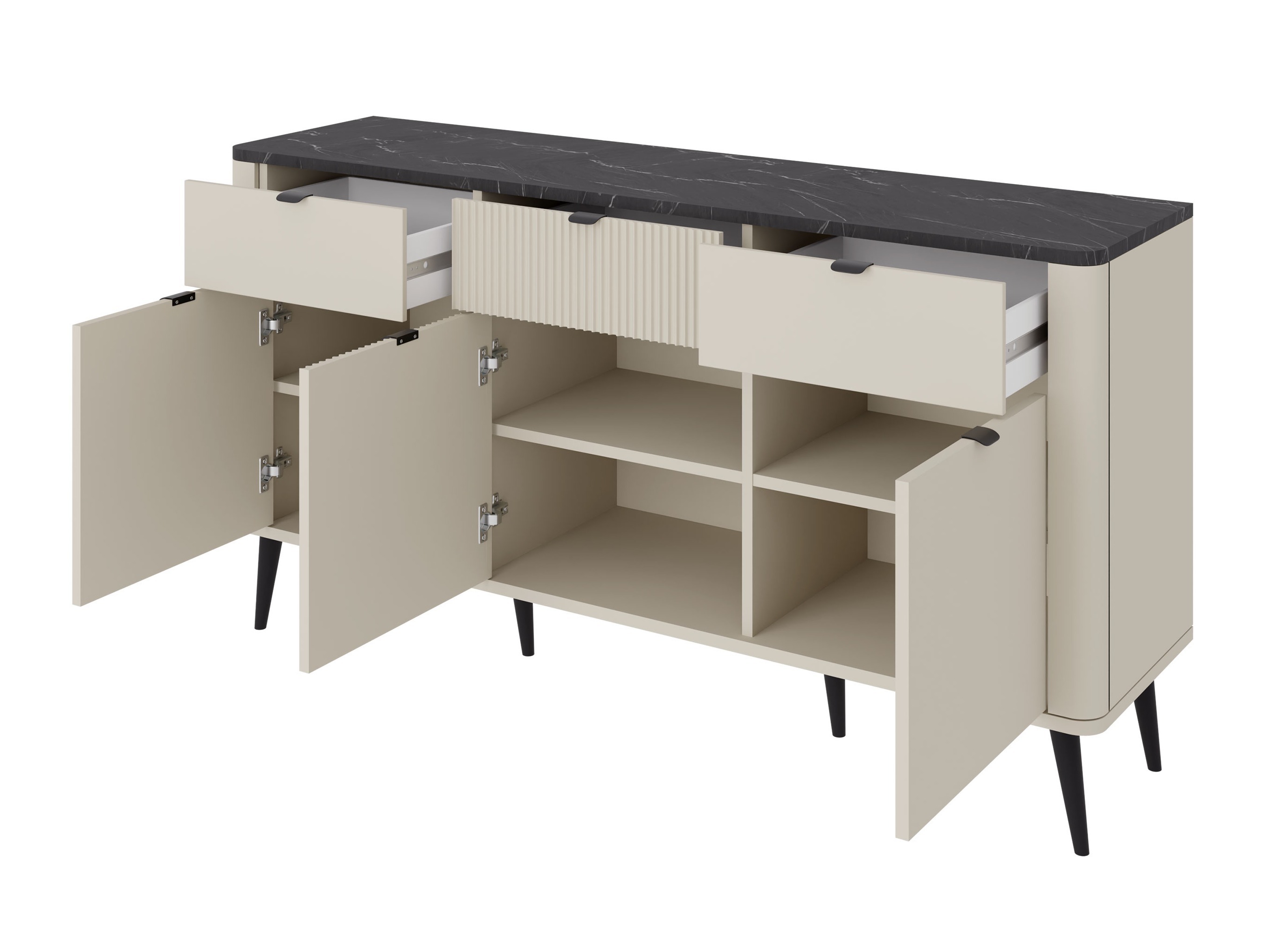 Stuemøbelsæt Lufela 122 (Kashmir + Grå marmor)