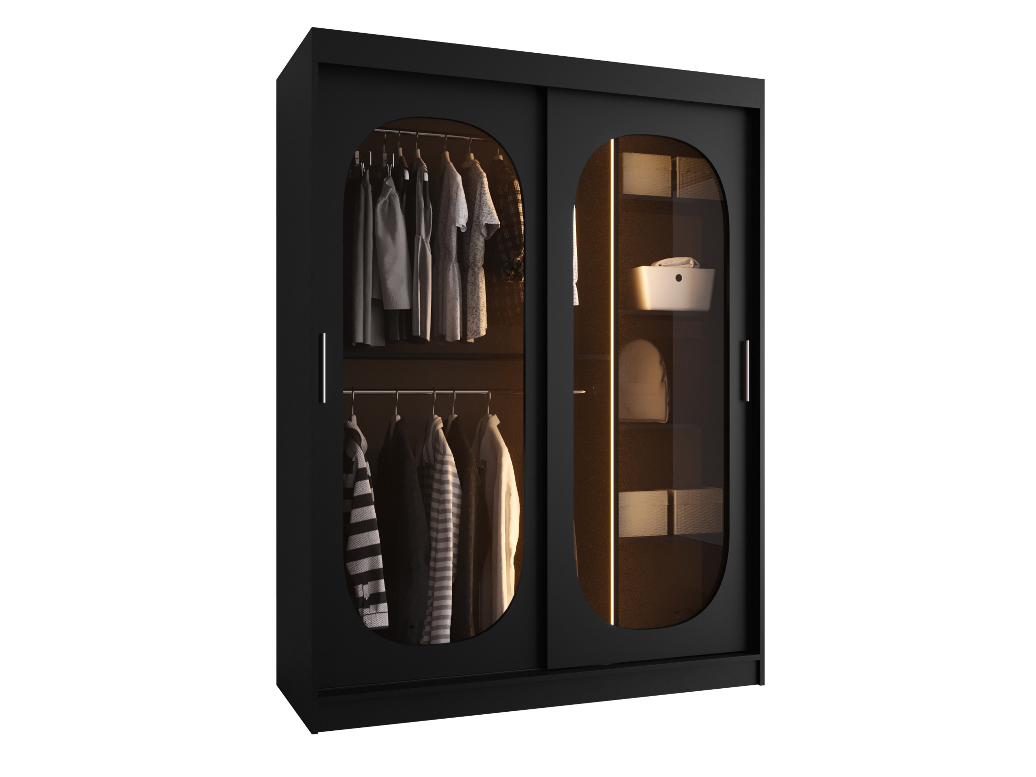 Garderobeskab Hartford 519 (Sort)