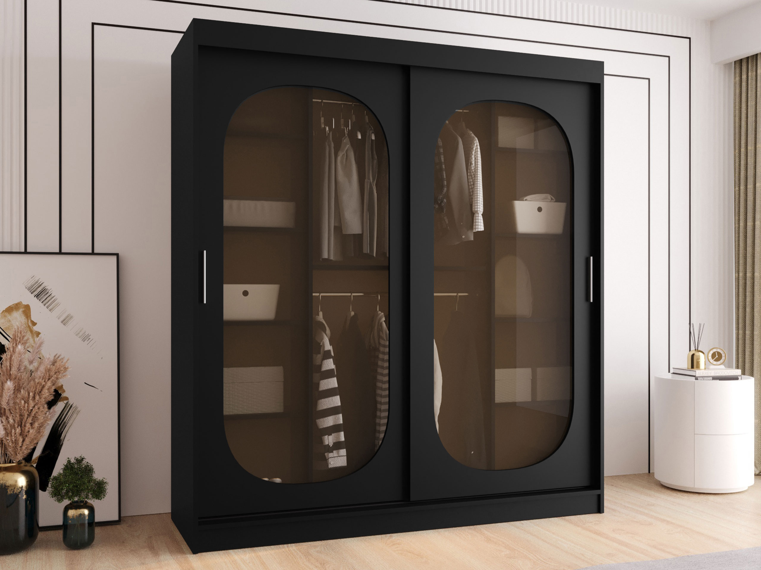Garderobeskab Hartford 520 (Sort)