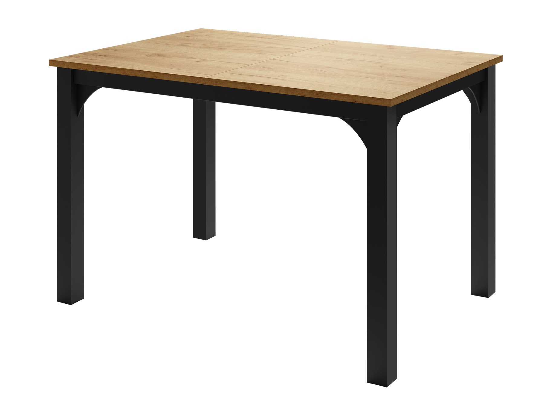 Bord Oswego 135 (Craft gylden eg + Sort)