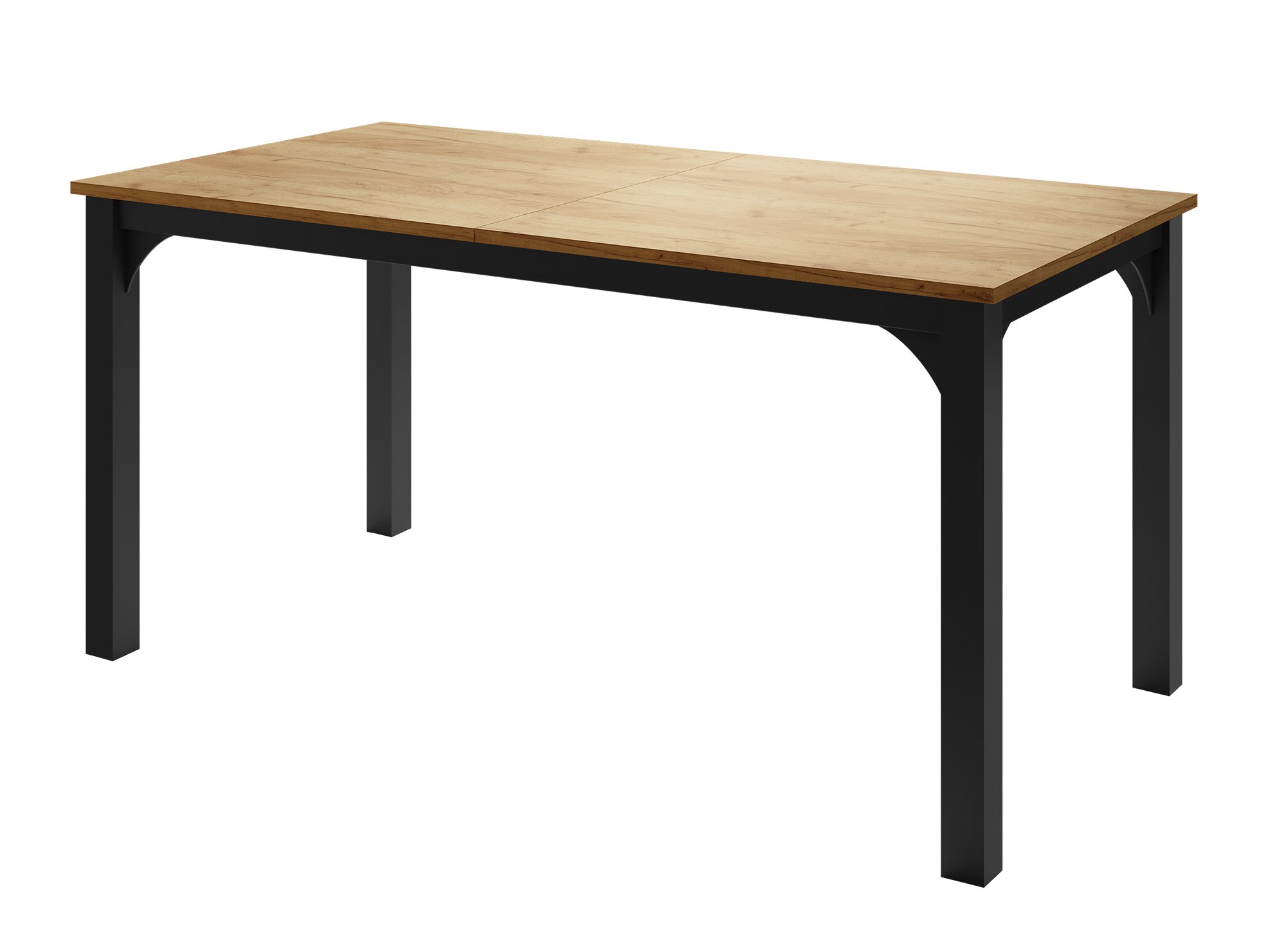 Bord Oswego 137 (Craft gylden eg + Sort)