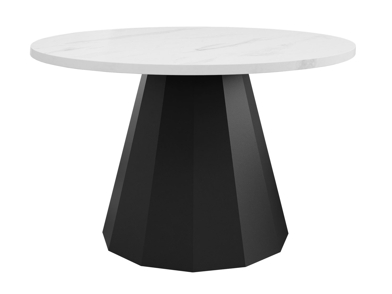 Sofabord Oswego 139 (Sort + Hvid marmor)