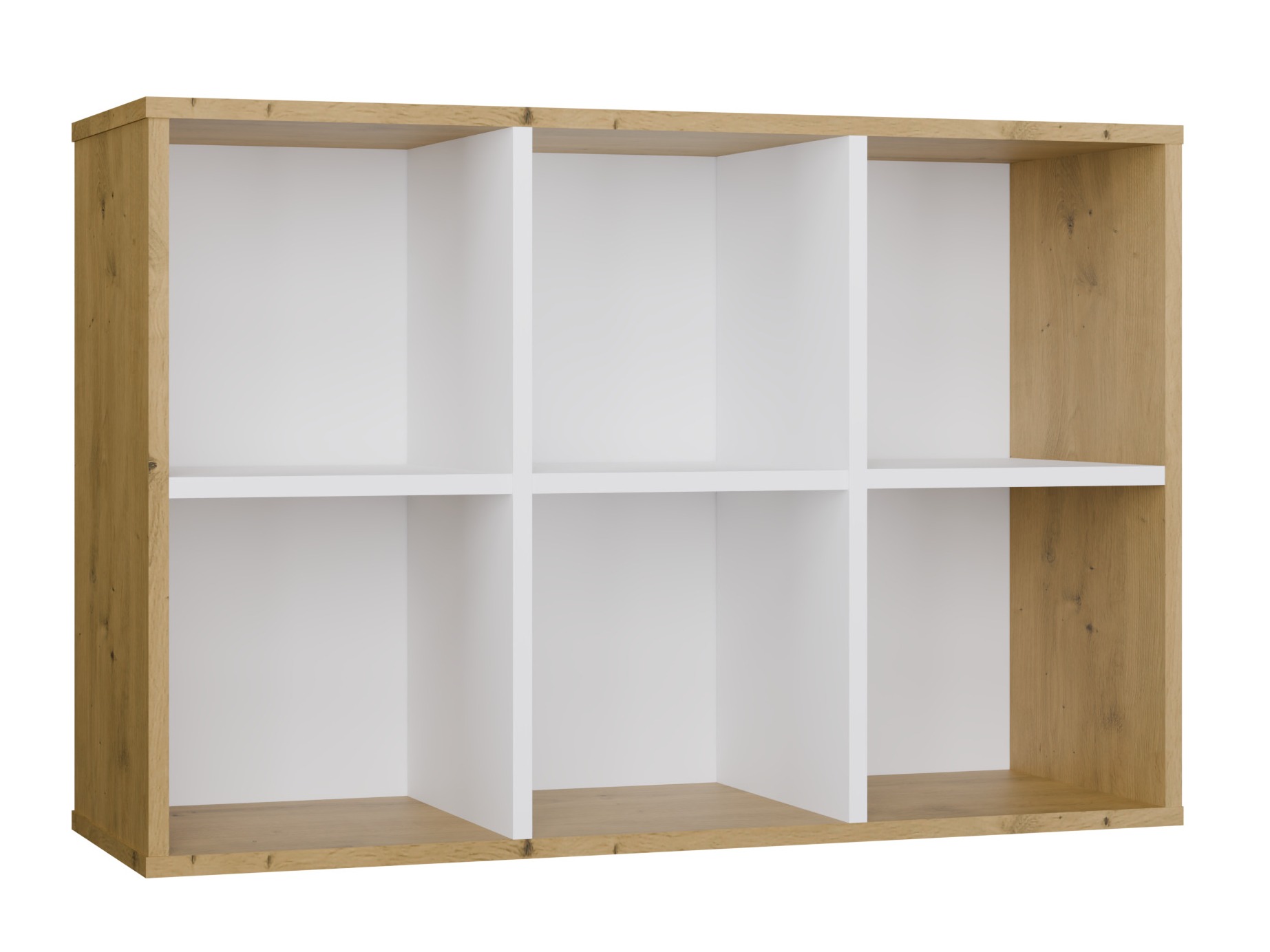 Reol Mandeville 296 (Hvid + Artisan eg)