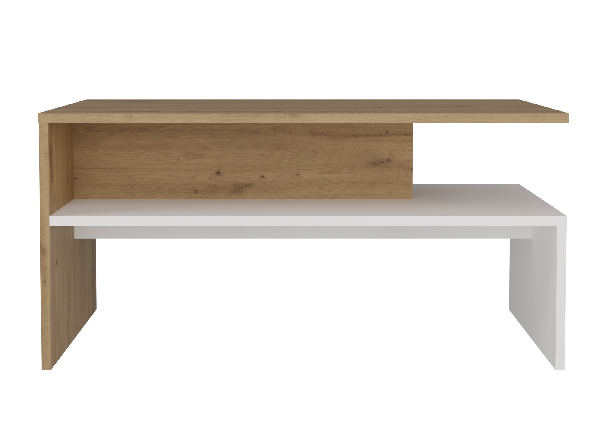 Sofabord Mandeville 199 (Artisan eg + Hvid)