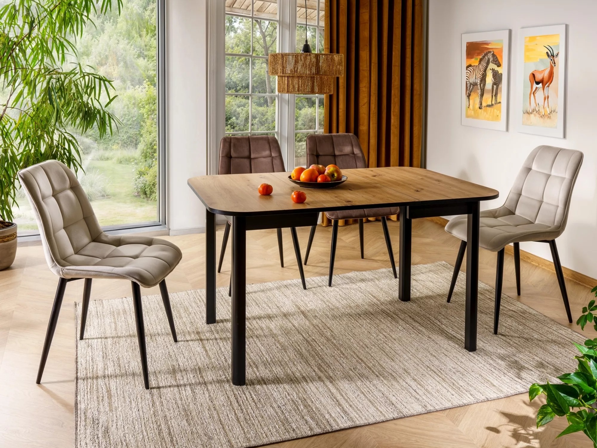 Bord Detroit 791 (Artisan eg + Sort)