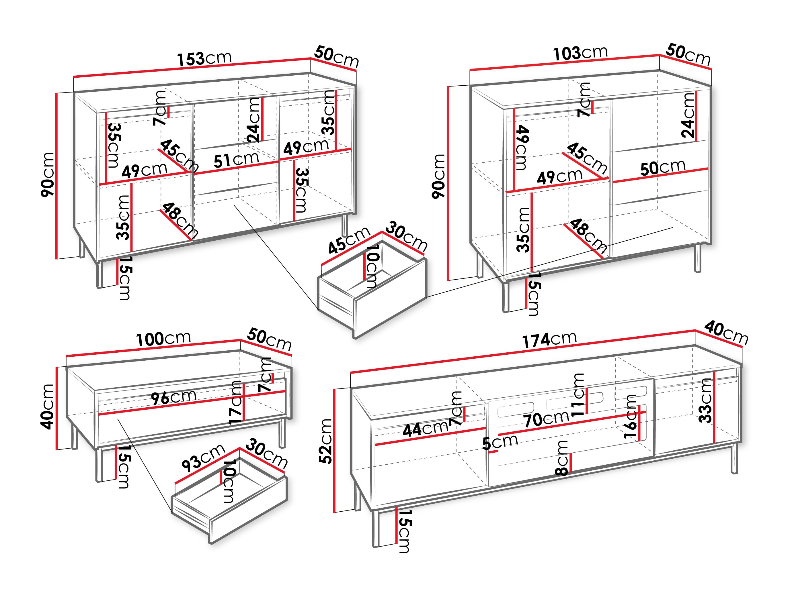 Stuemøbelsæt Comfivo Delruva 109 (Hvid)