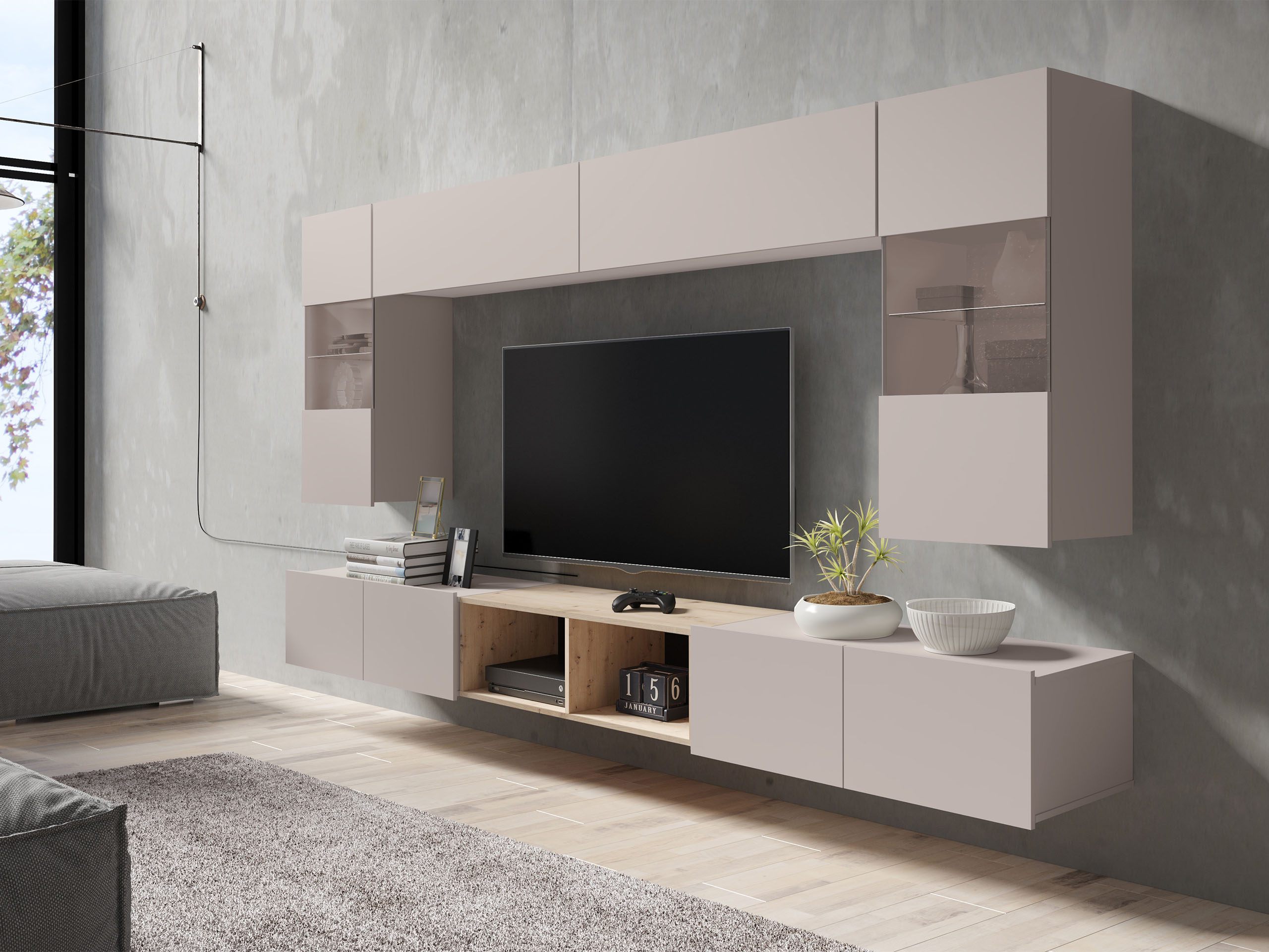 Stuemøbelsæt Remus XXIV (Kashmir + Artisan eg)