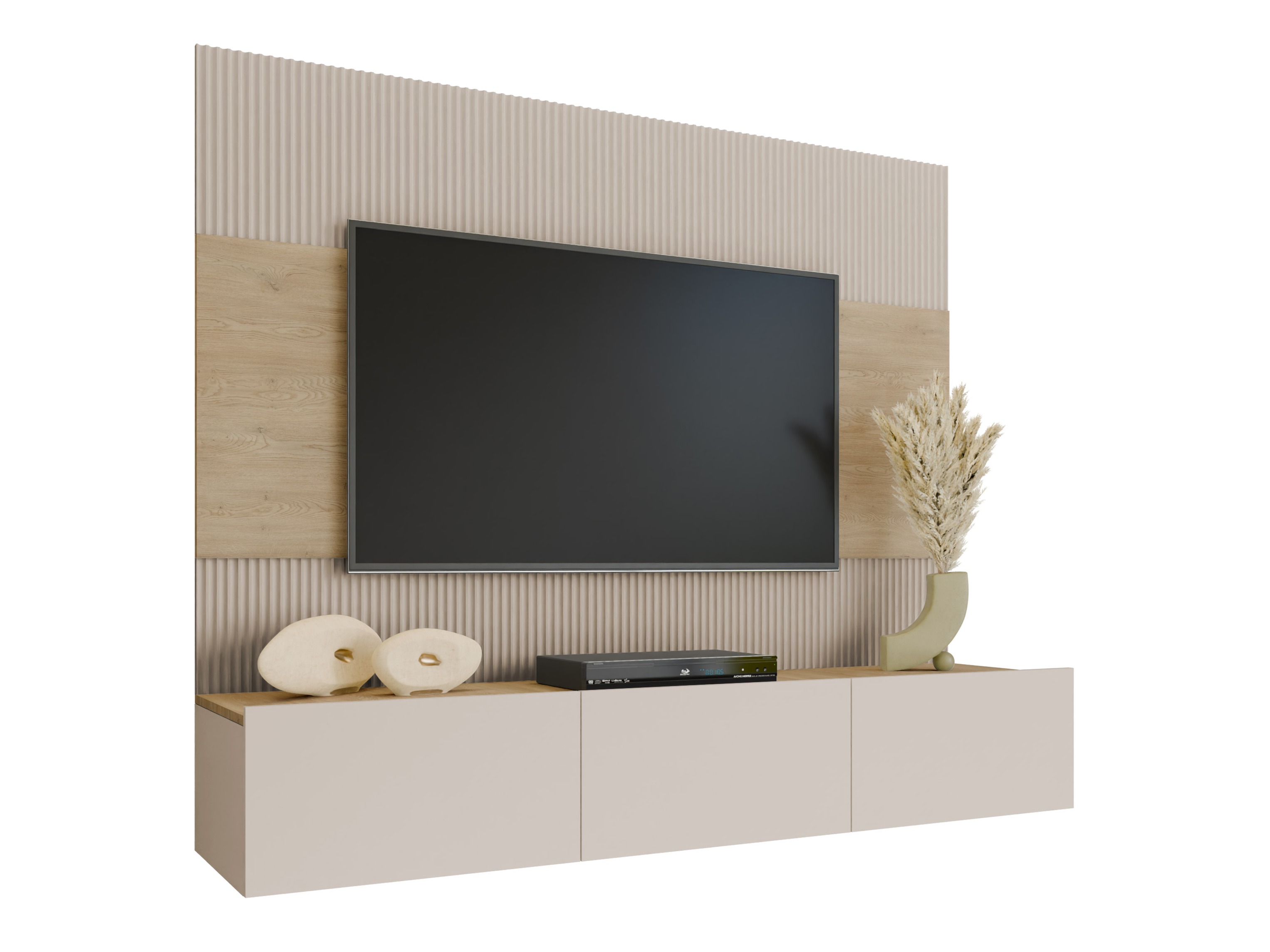 Stuemøbelsæt Comfivo Salix (Beige + Cremona-eg)