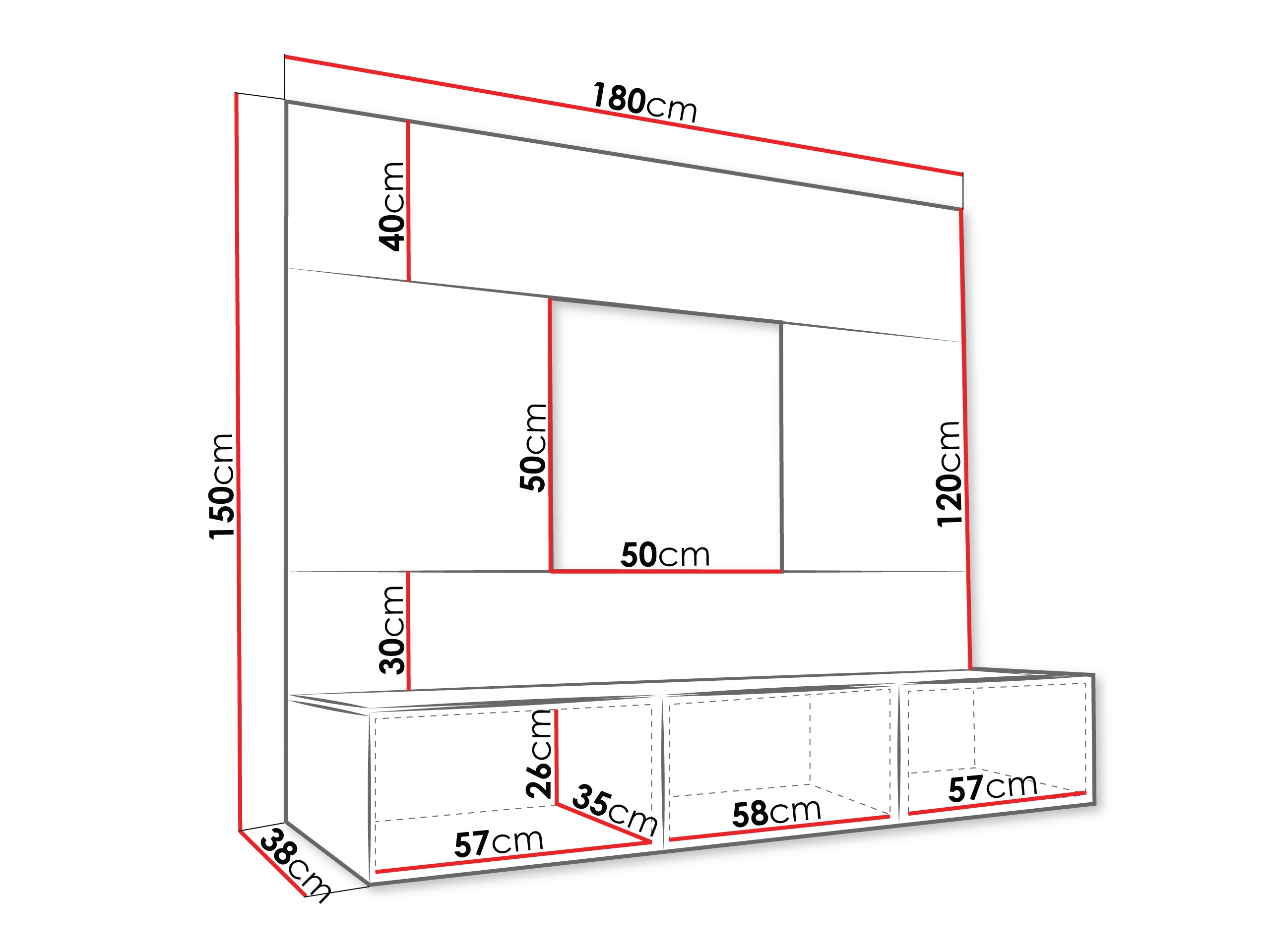 Stuemøbelsæt Comfivo Salix (Beige + Cremona-eg)