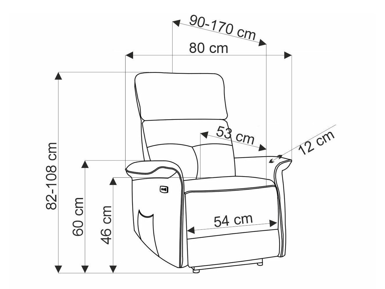 Hvilestol Houston 1979 (Grå)