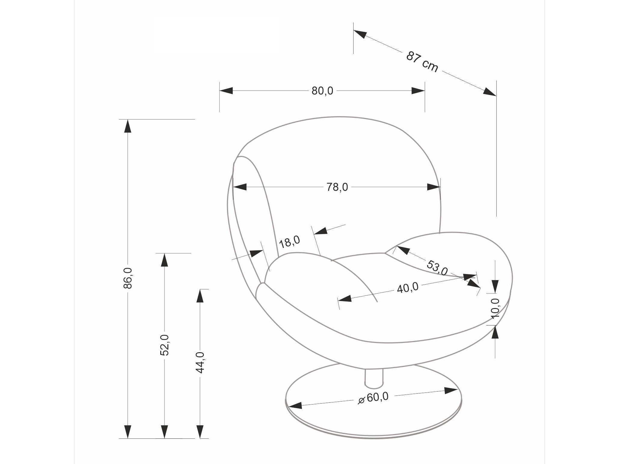 Lænestol Houston 1982 (Fløde)