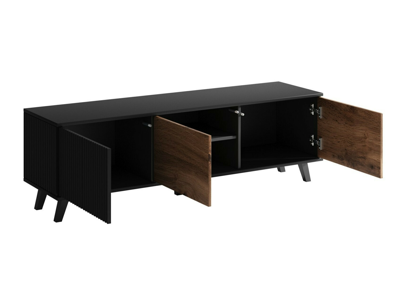 Stuemøbelsæt Luelia 108 (Sort + Wotan eg)