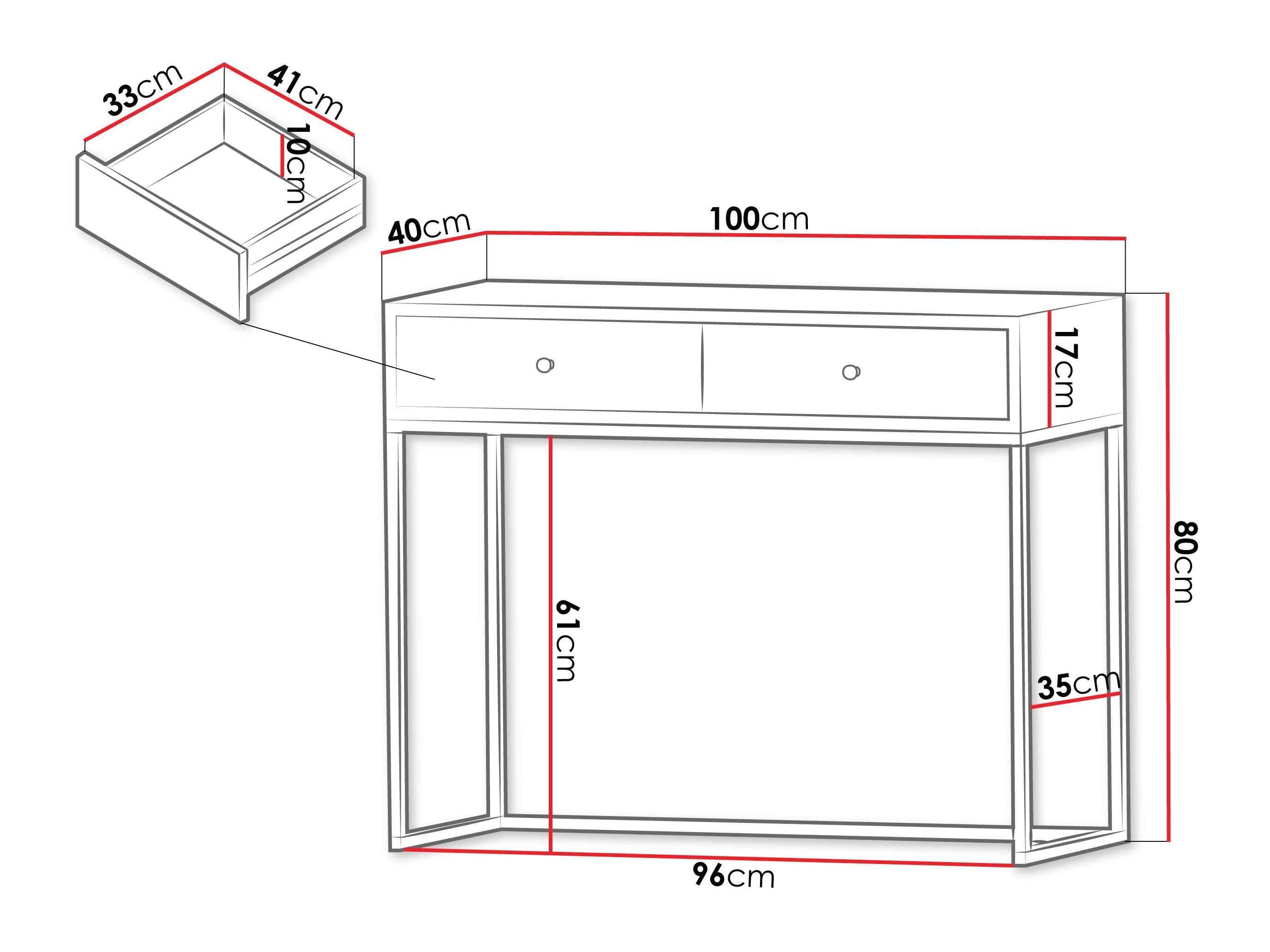 Konsolbord Comfivo Modestia (Kashmir)
