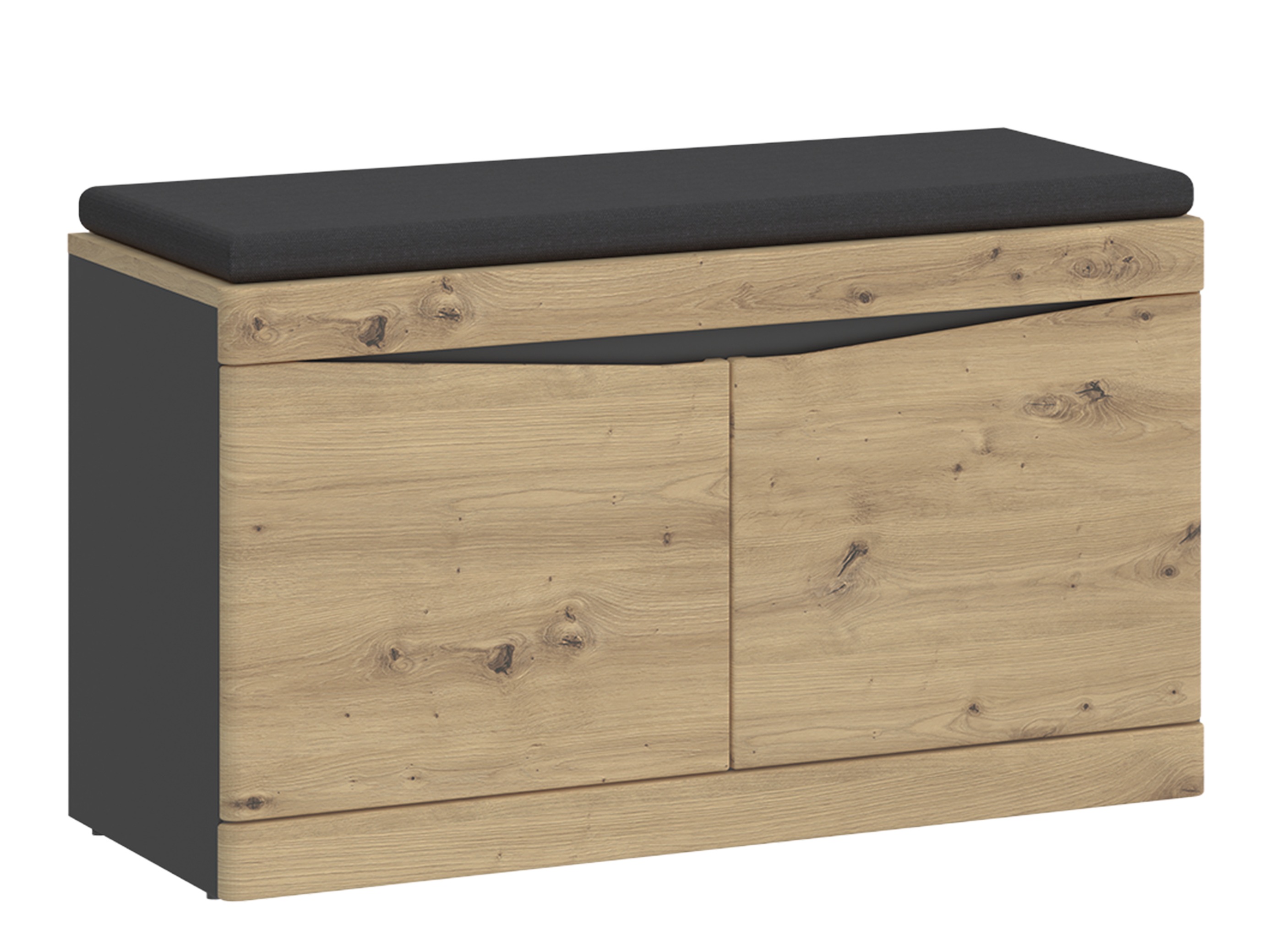 Skoskab Ontario 146 (Artisan eg + Antracit)