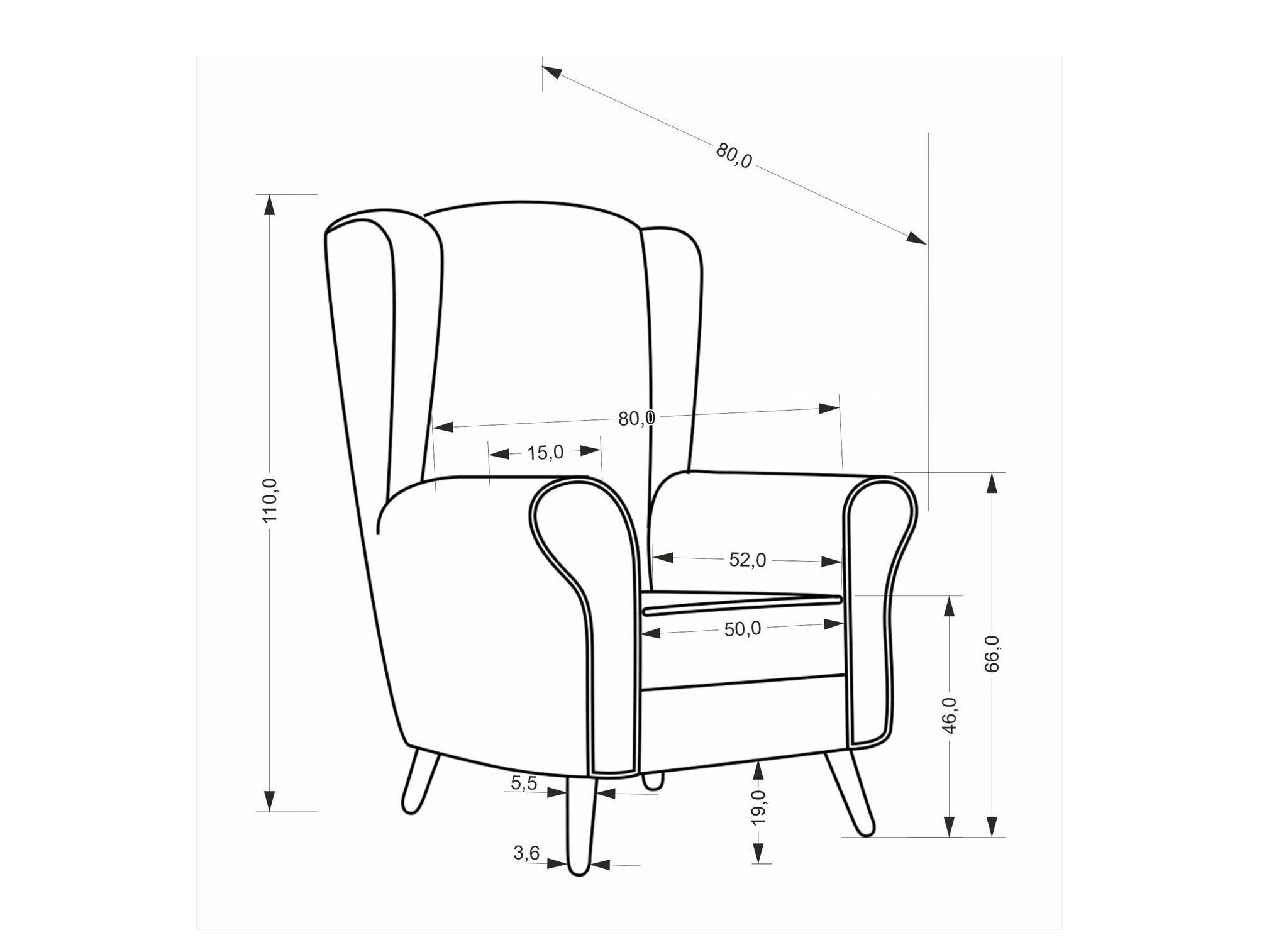 Lænestol Houston 1929 (Grå)