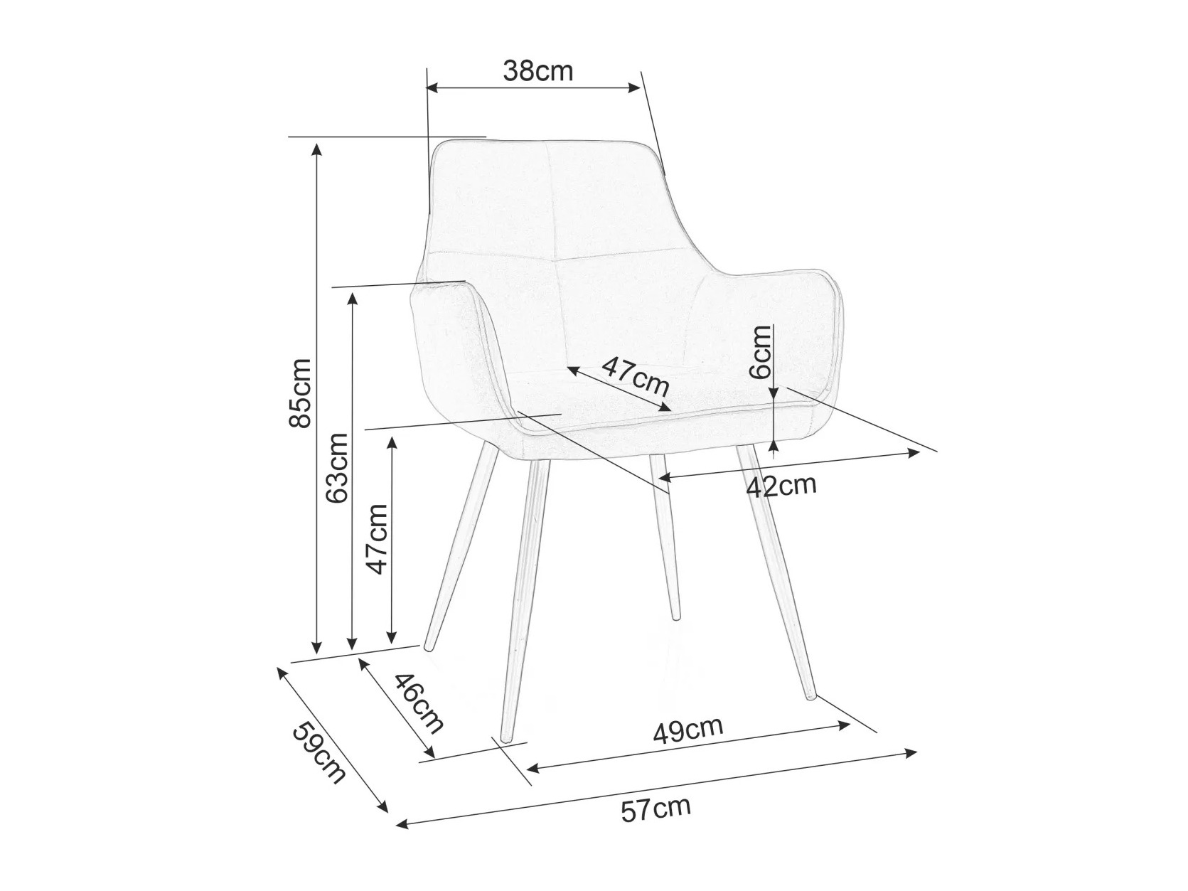 Stol Detroit 812 (Beige)