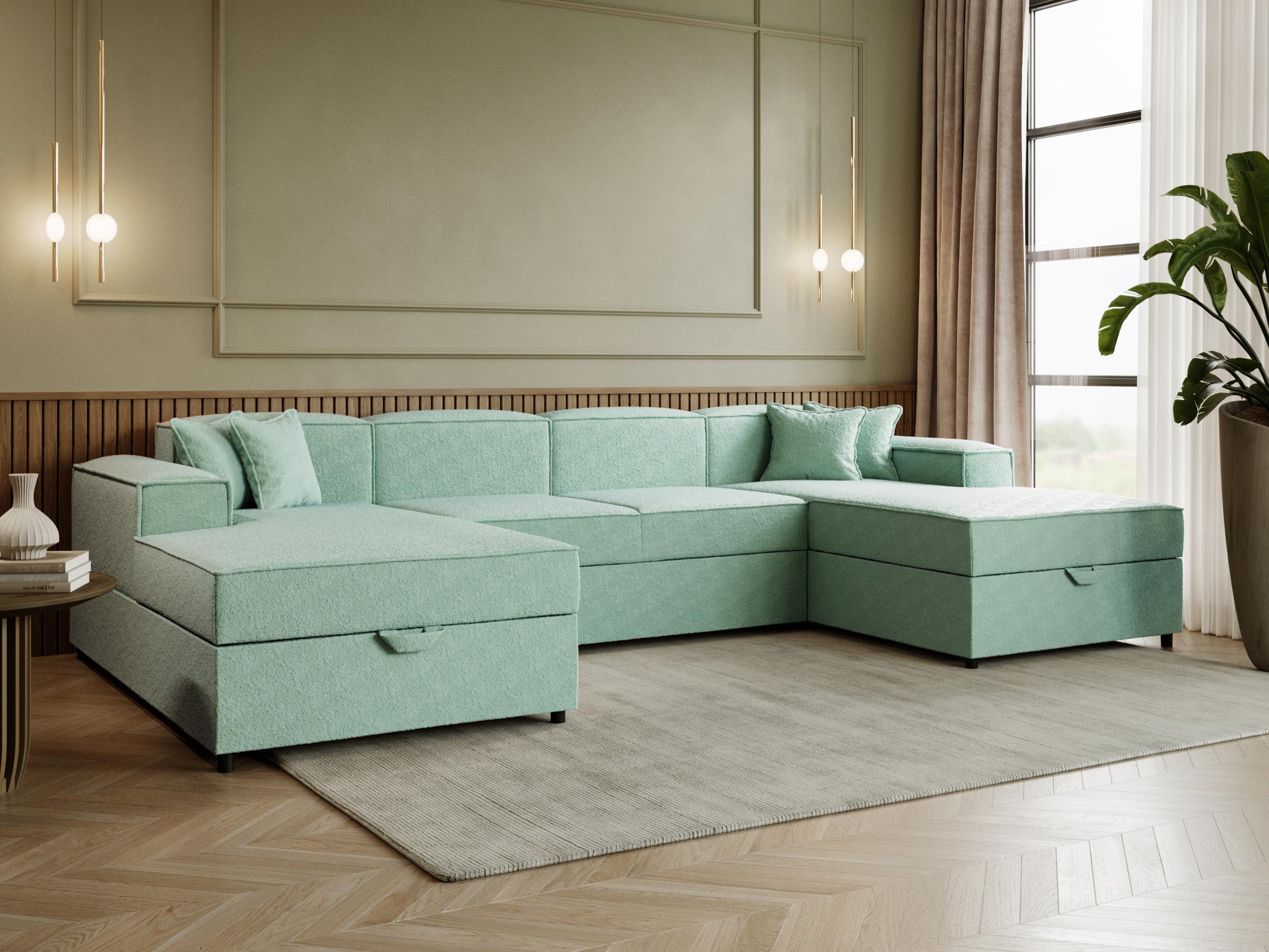 Hjørnesofa Clovis 115 (Coral 55)