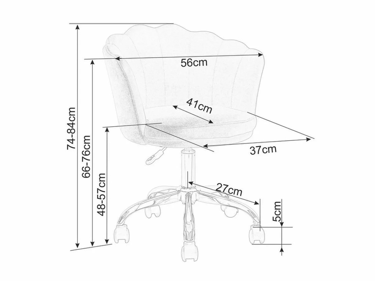 Kontorstol Detroit 819 (Grå)