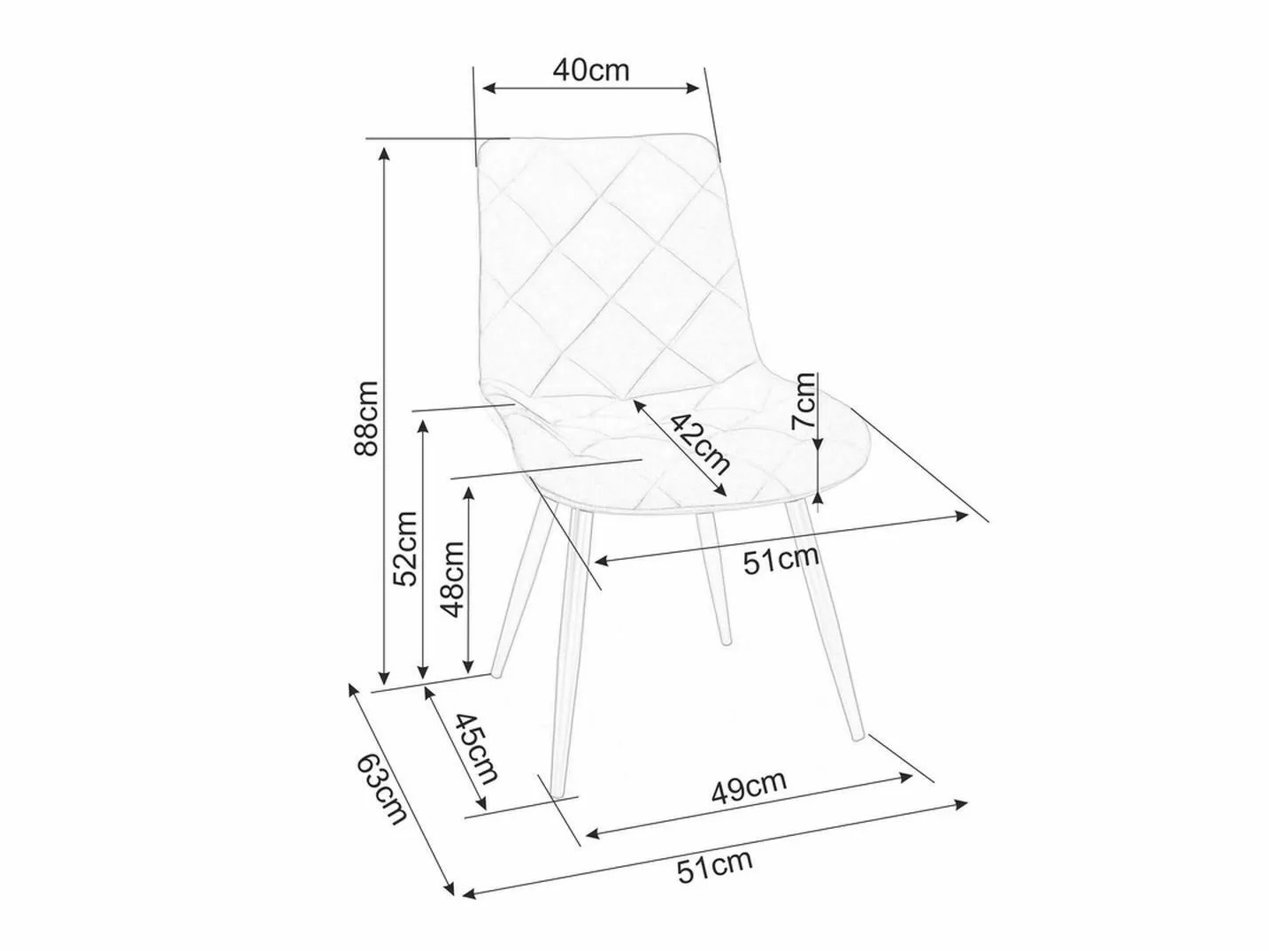 Stol Detroit 836 (Beige)