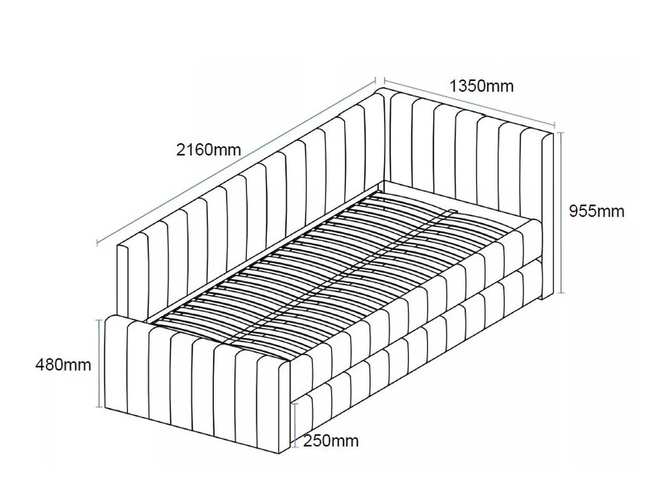Seng Detroit 855 (Grå)