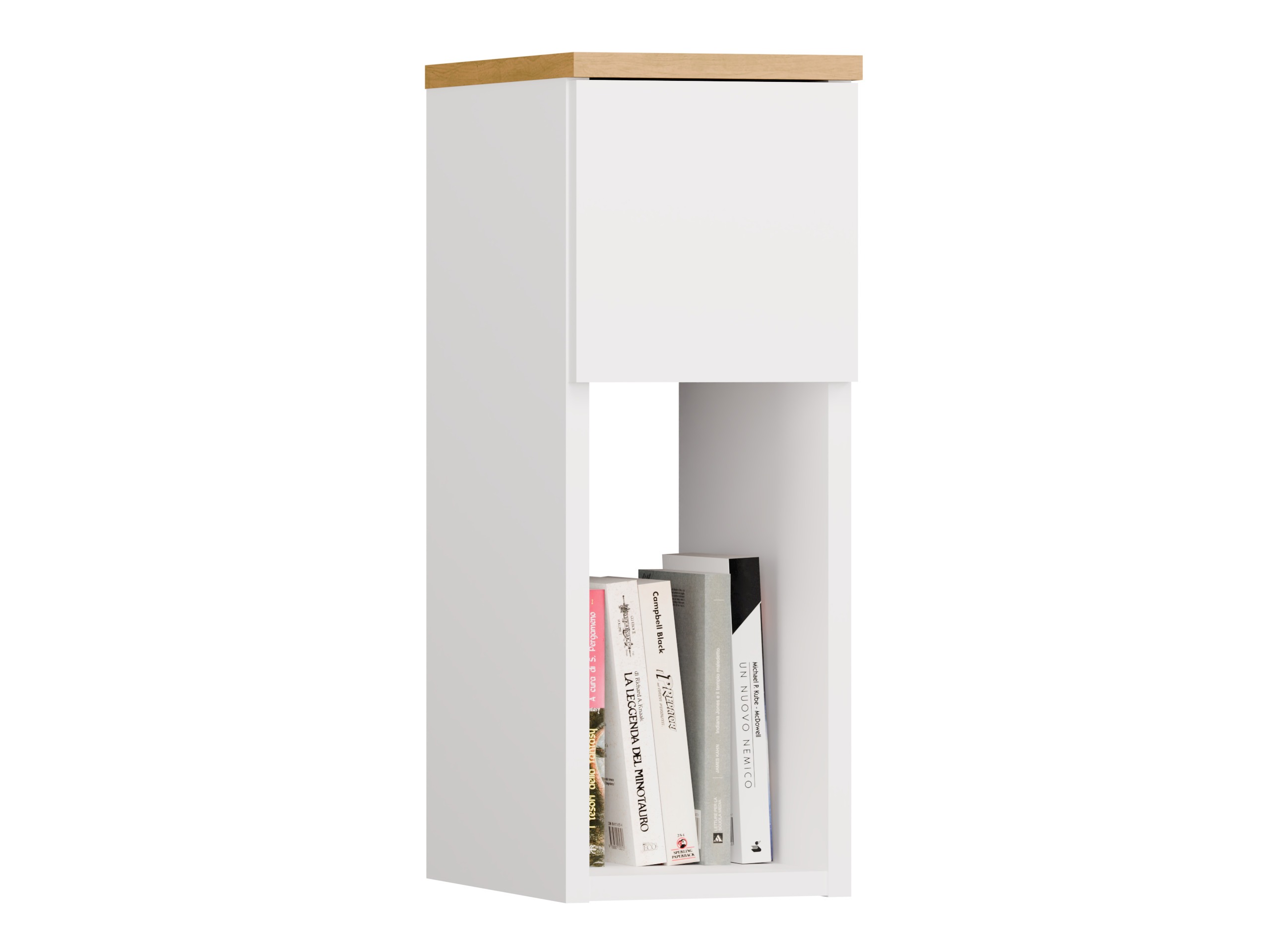 Sengebord Mandeville 304 (Hvid + Artisan eg)