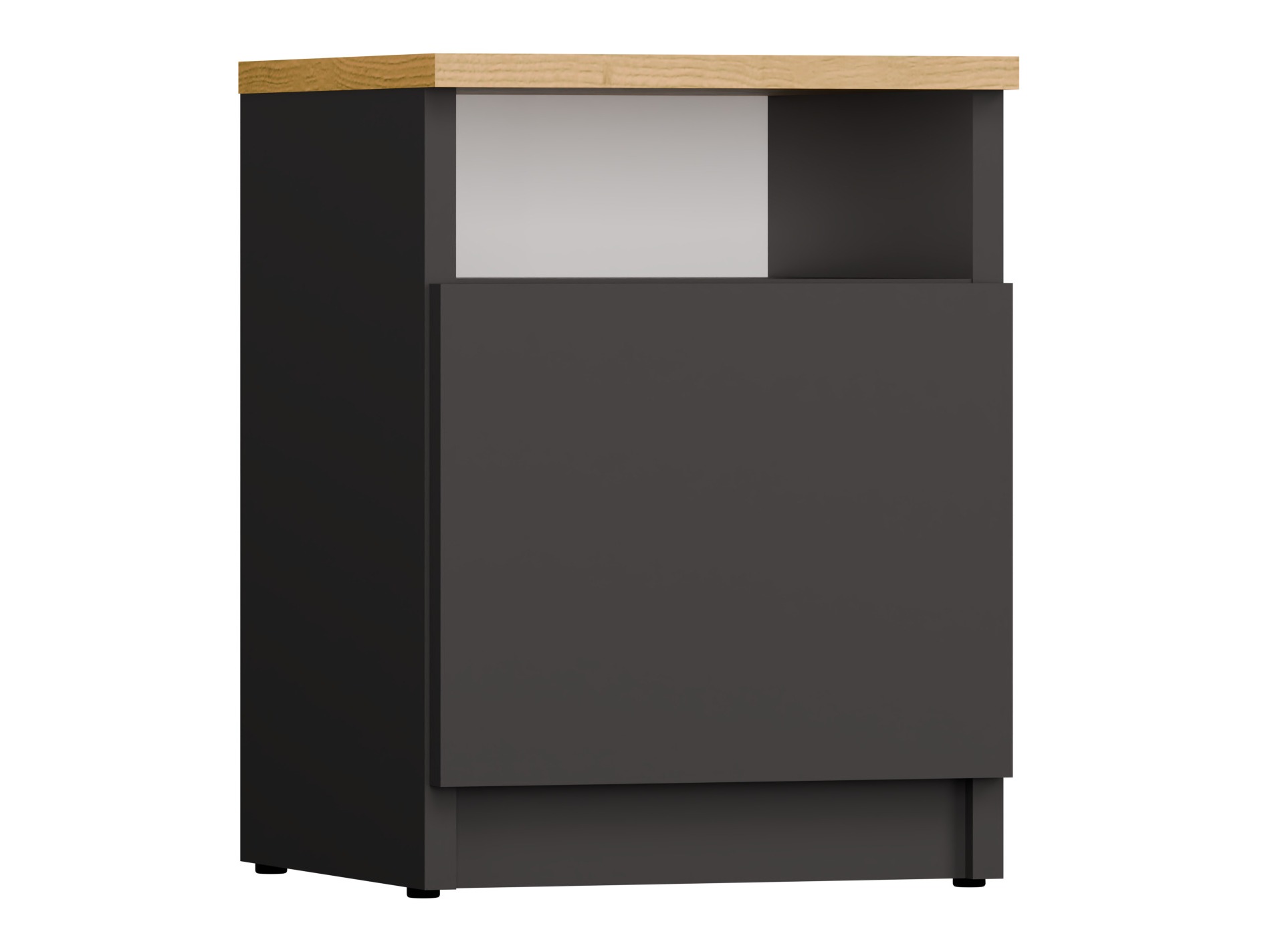 Sengebord Mandeville 305 (Antracit + Artisan eg)