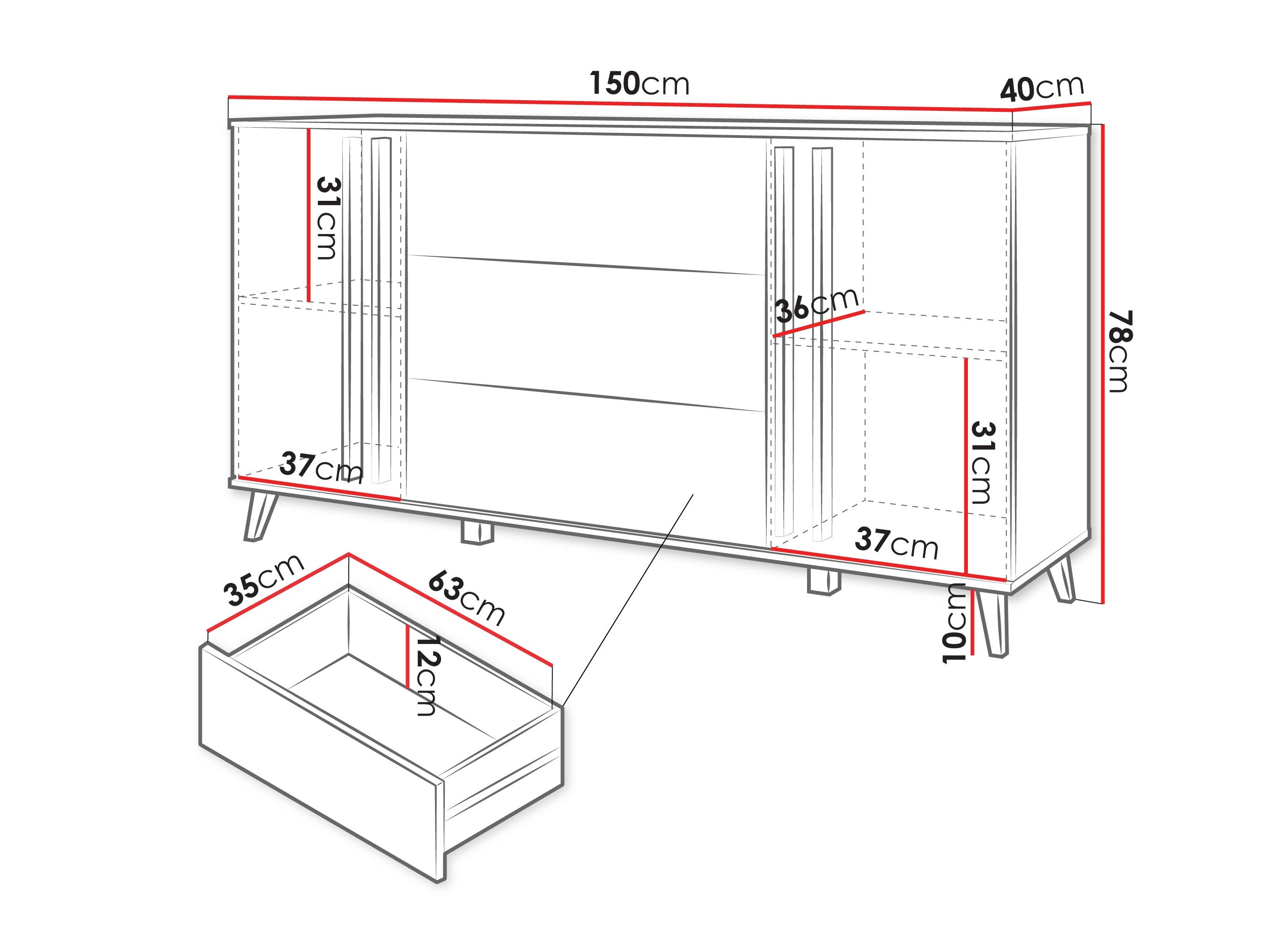 Kommode Temora 100 (Congo)