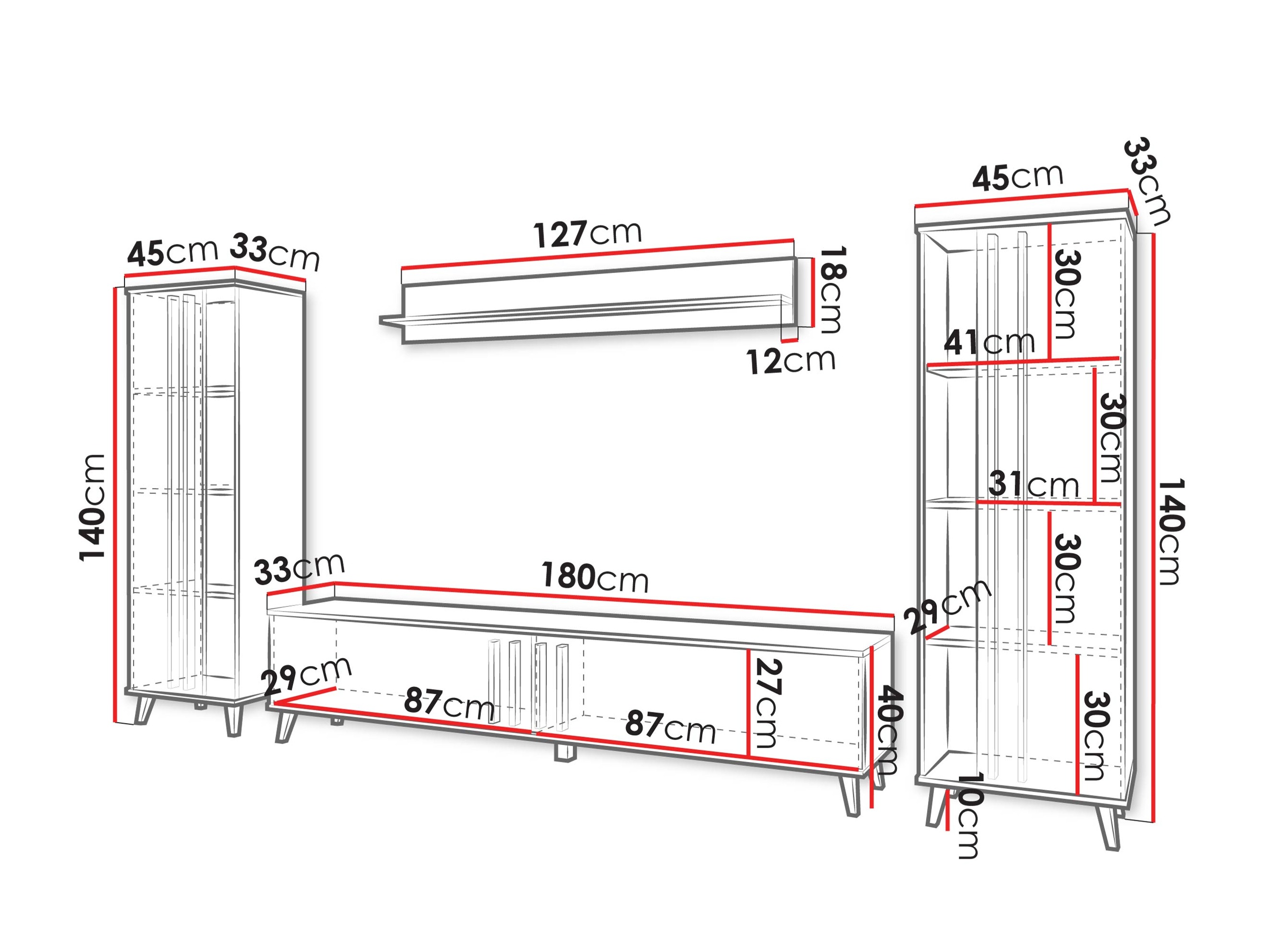 Stuemøbelsæt Facetor (Congo)
