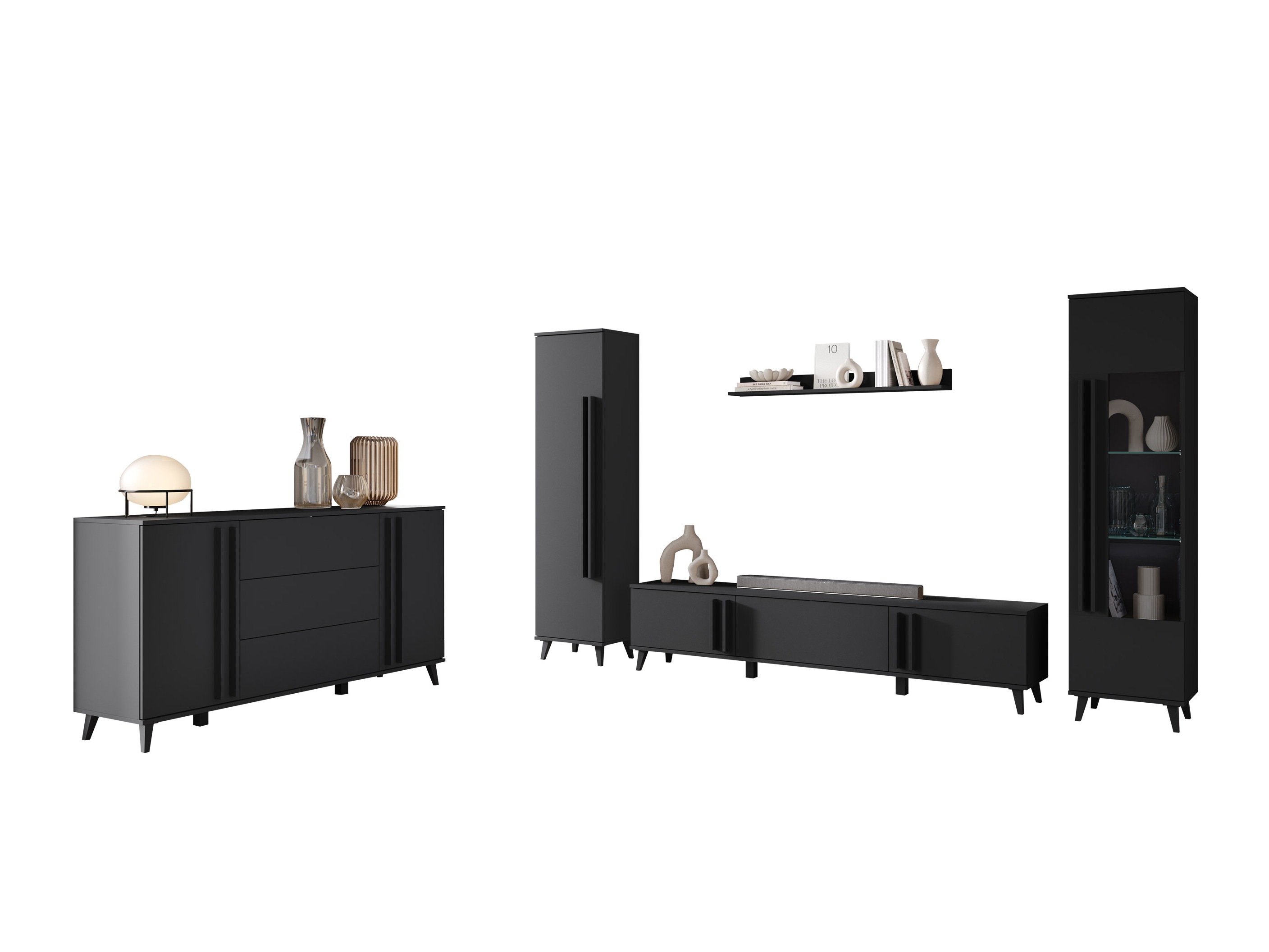 Stuemøbelsæt Facetor IV (Grafit)