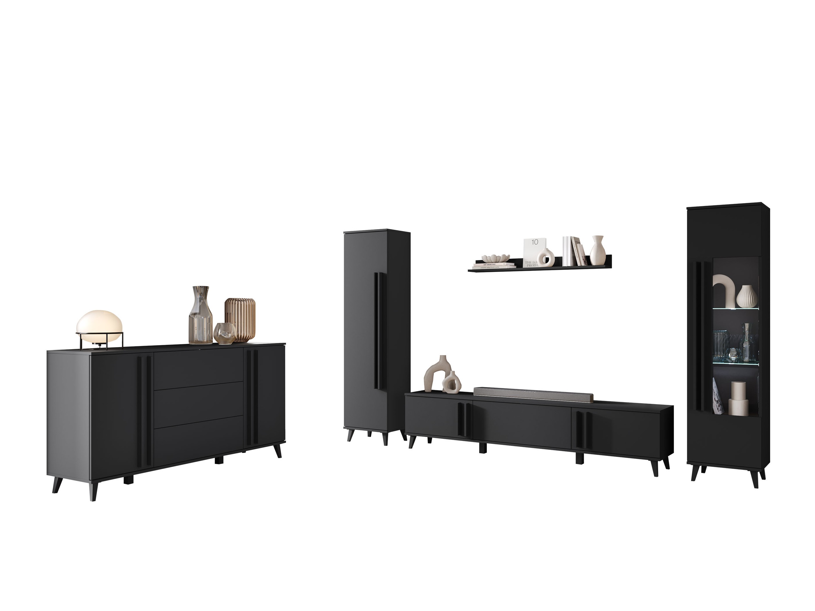 Stuemøbelsæt Facetor IV (Grafit)