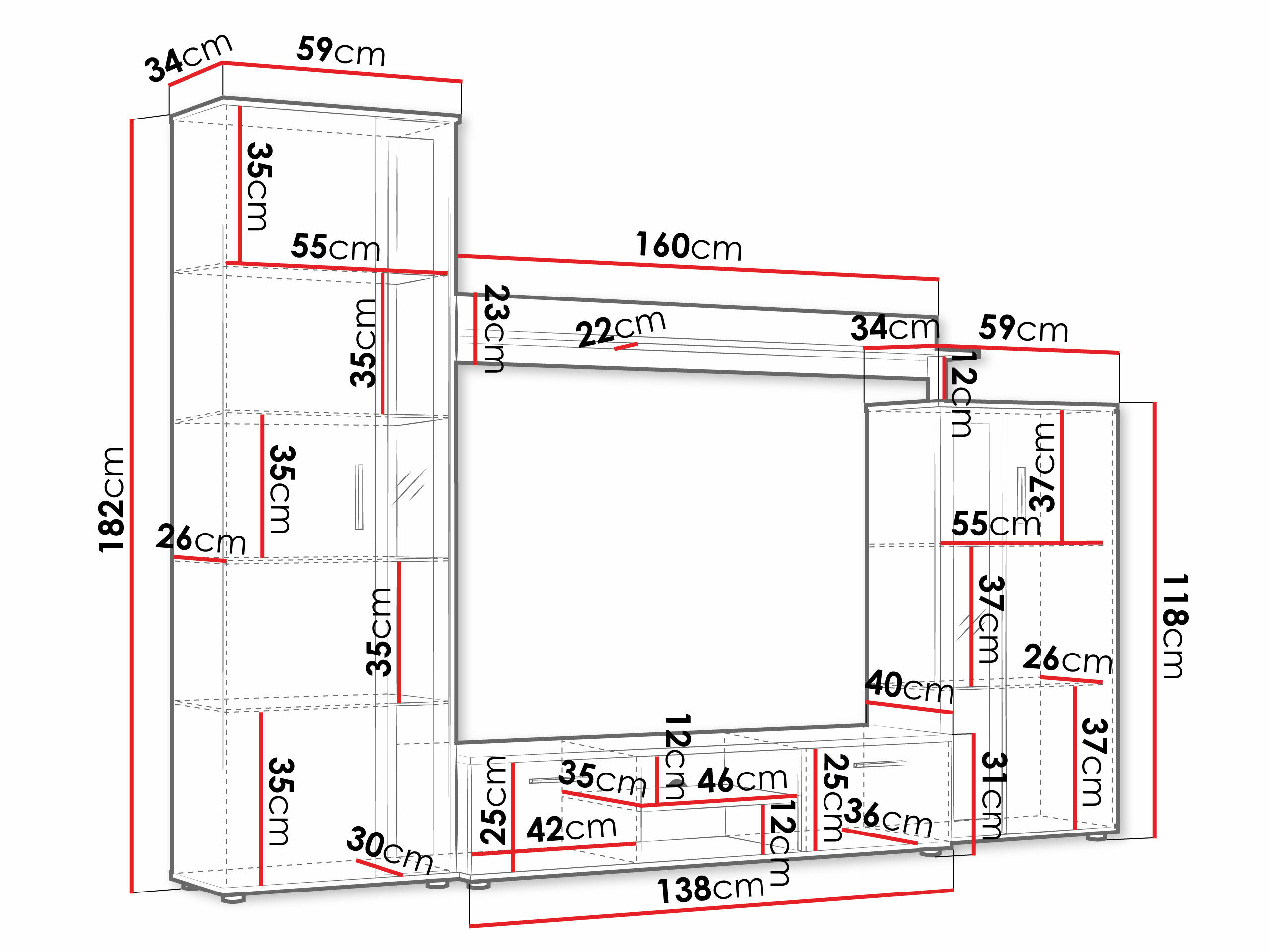 Stuemøblersæt Bristol 202 (Artisan eg)