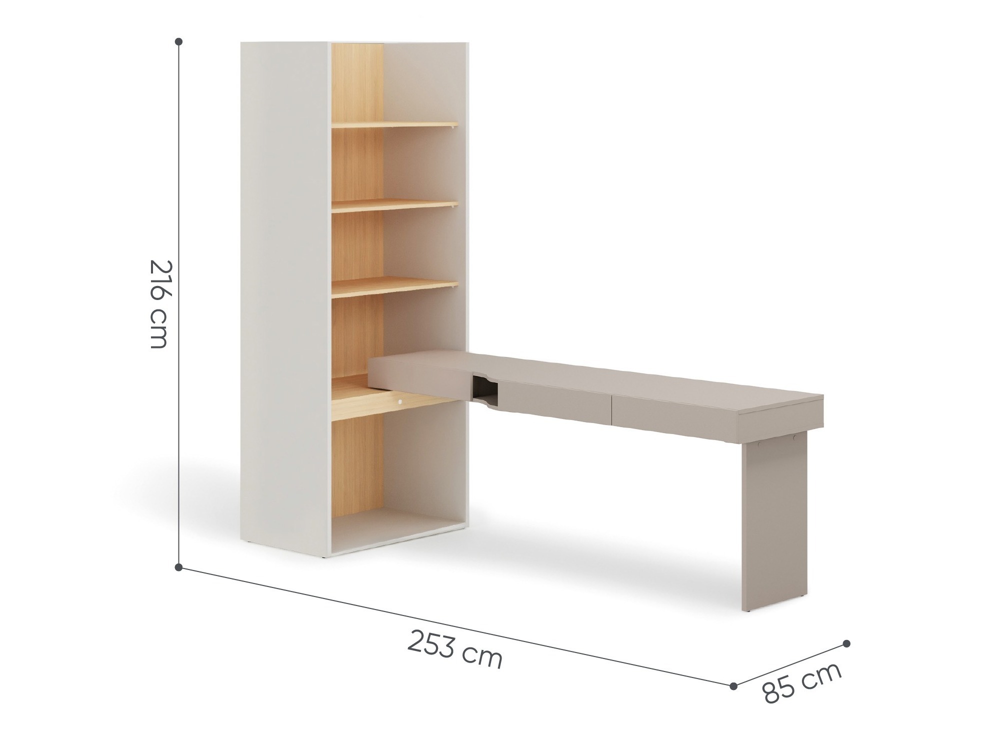 Hjemmekontorsæt Evareve 120 (Højre)
