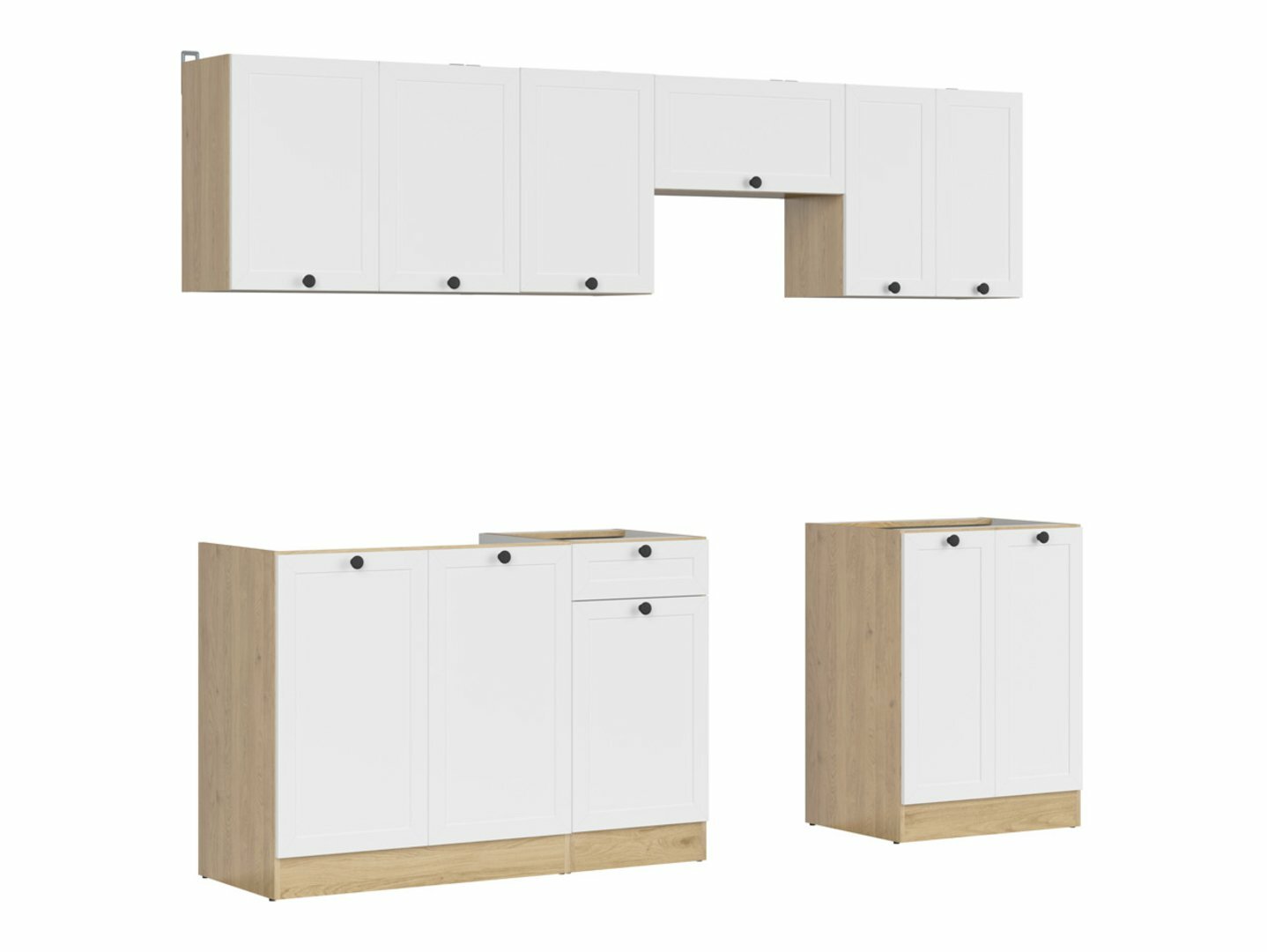 Modulkøkkensæt Classic White Oak 118