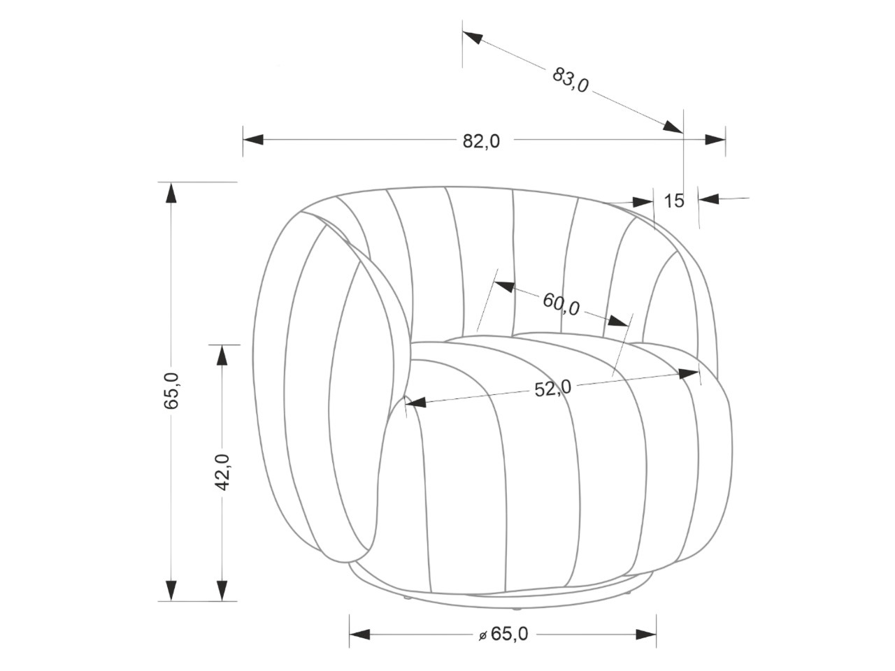 Lænestol Houston Cena