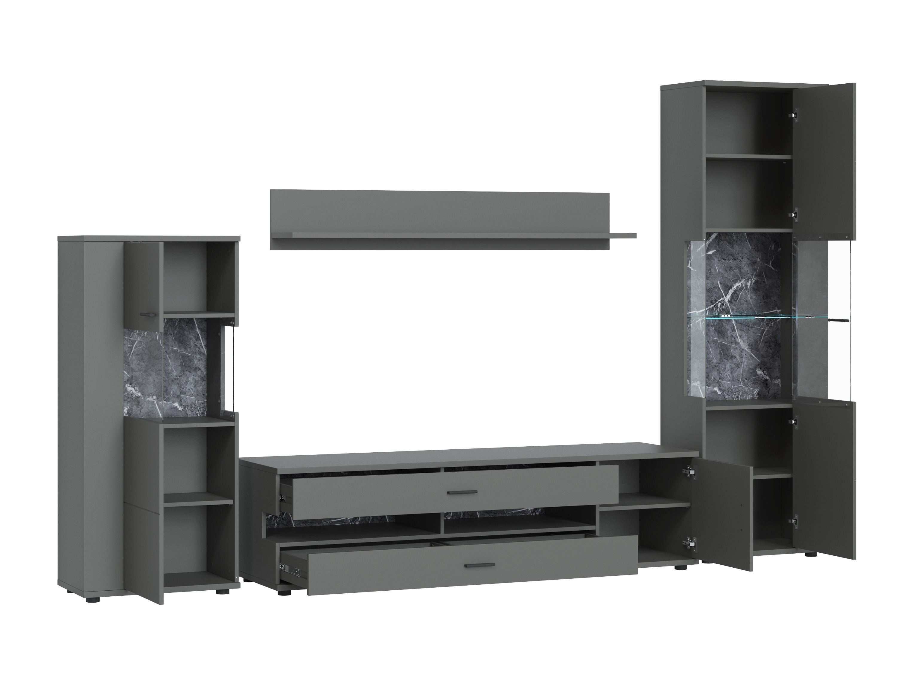 Stuemøbelsæt Ontario 161 (Grafit)