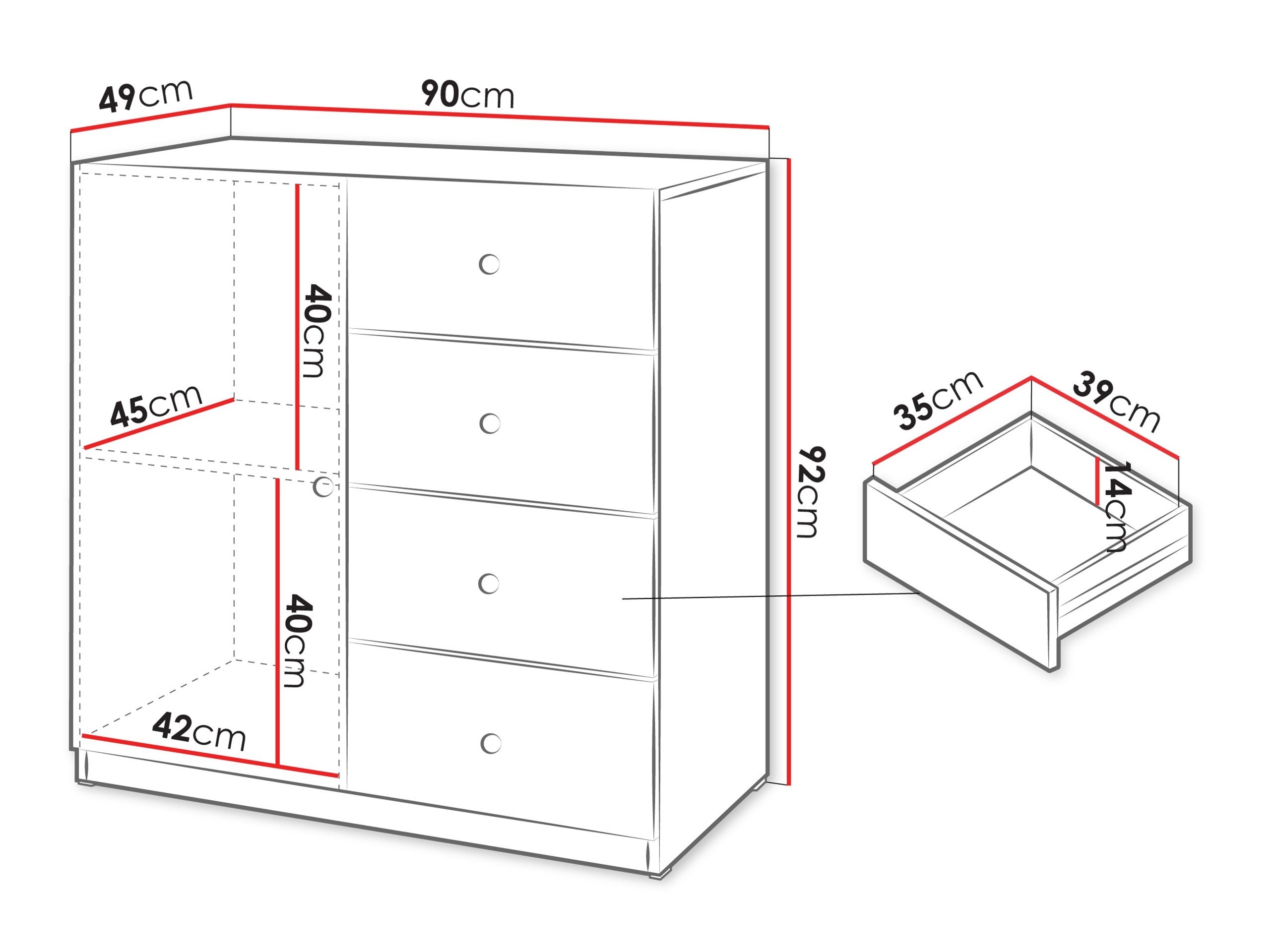 Kommode Comfivo Lenitas