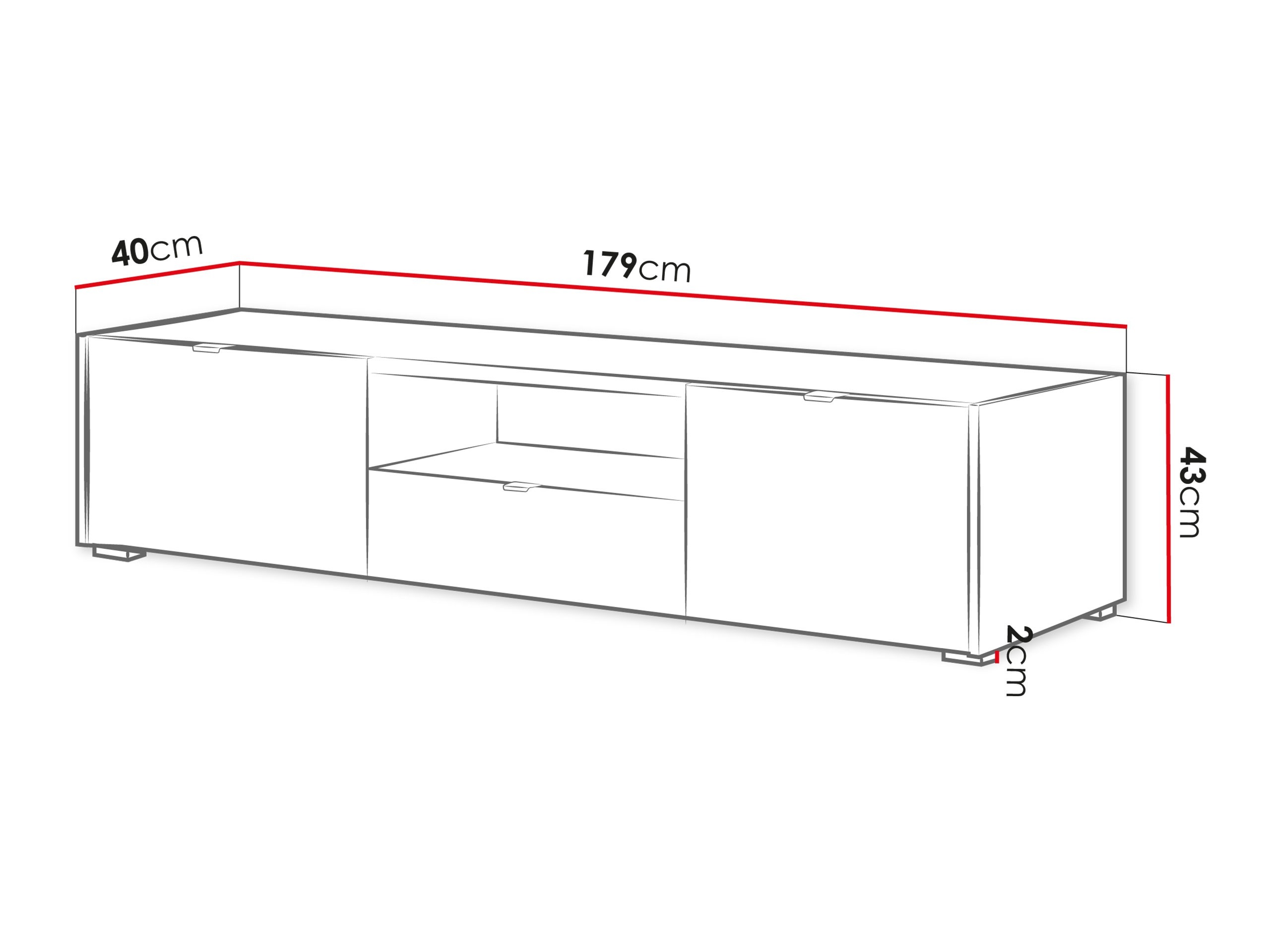 TV-bord Comfivo Ordo