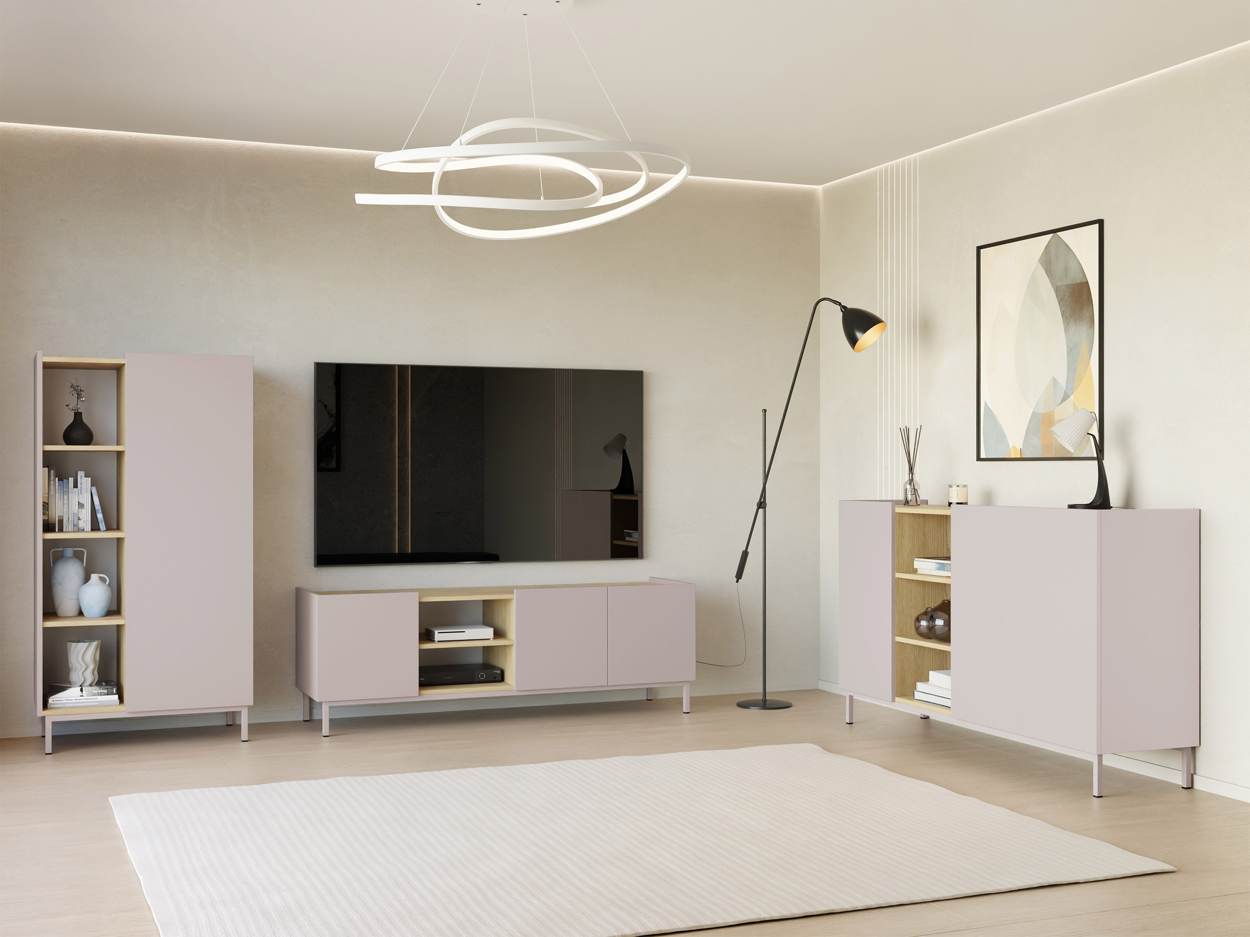 Stuemøbelsæt Veldome 103 (Kashmir + Egetræ)