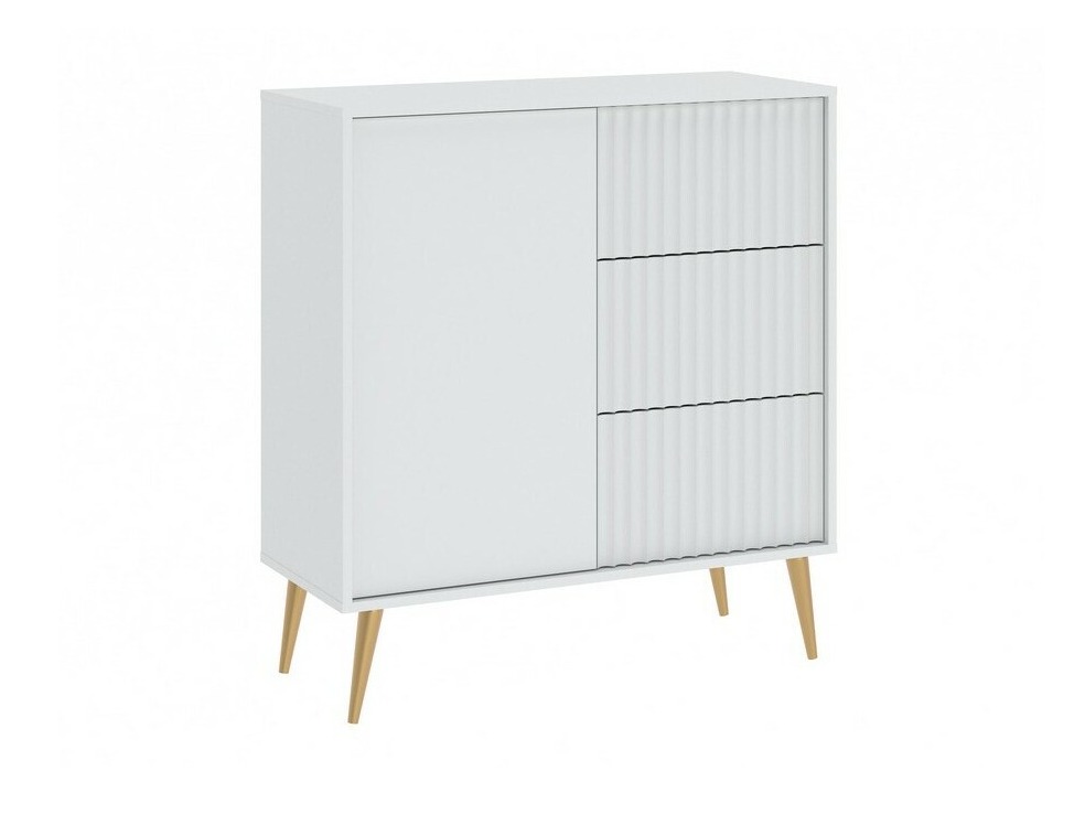 Kommode Cirferi 100 (Hvid + Gylden)